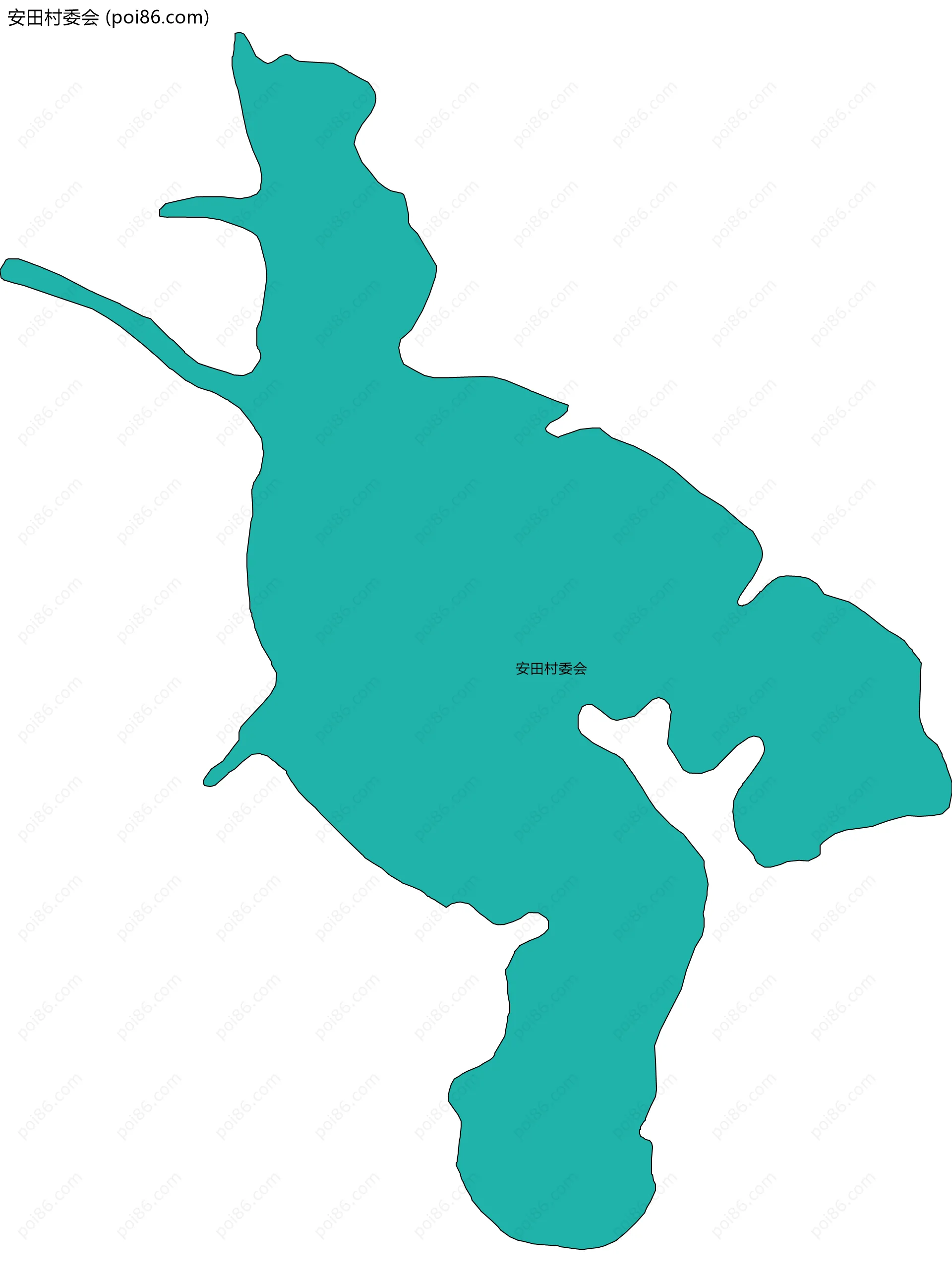 安田村委会边界地图