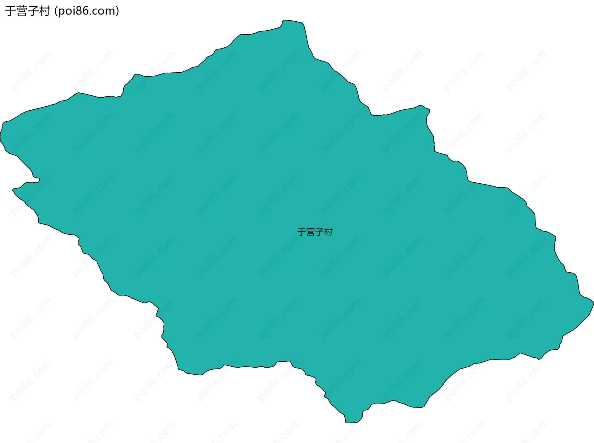 于营子村边界地图