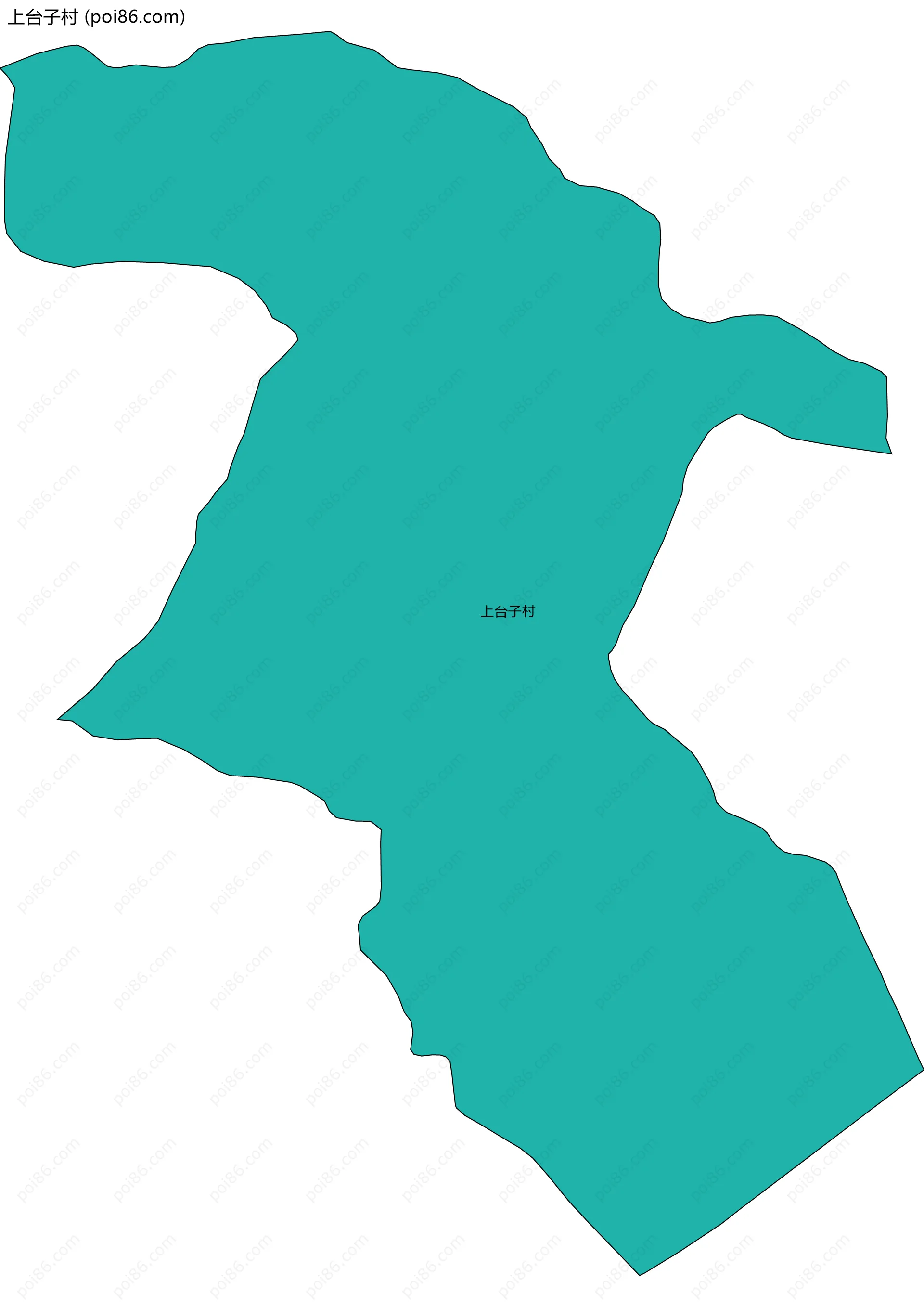 上台子村边界地图