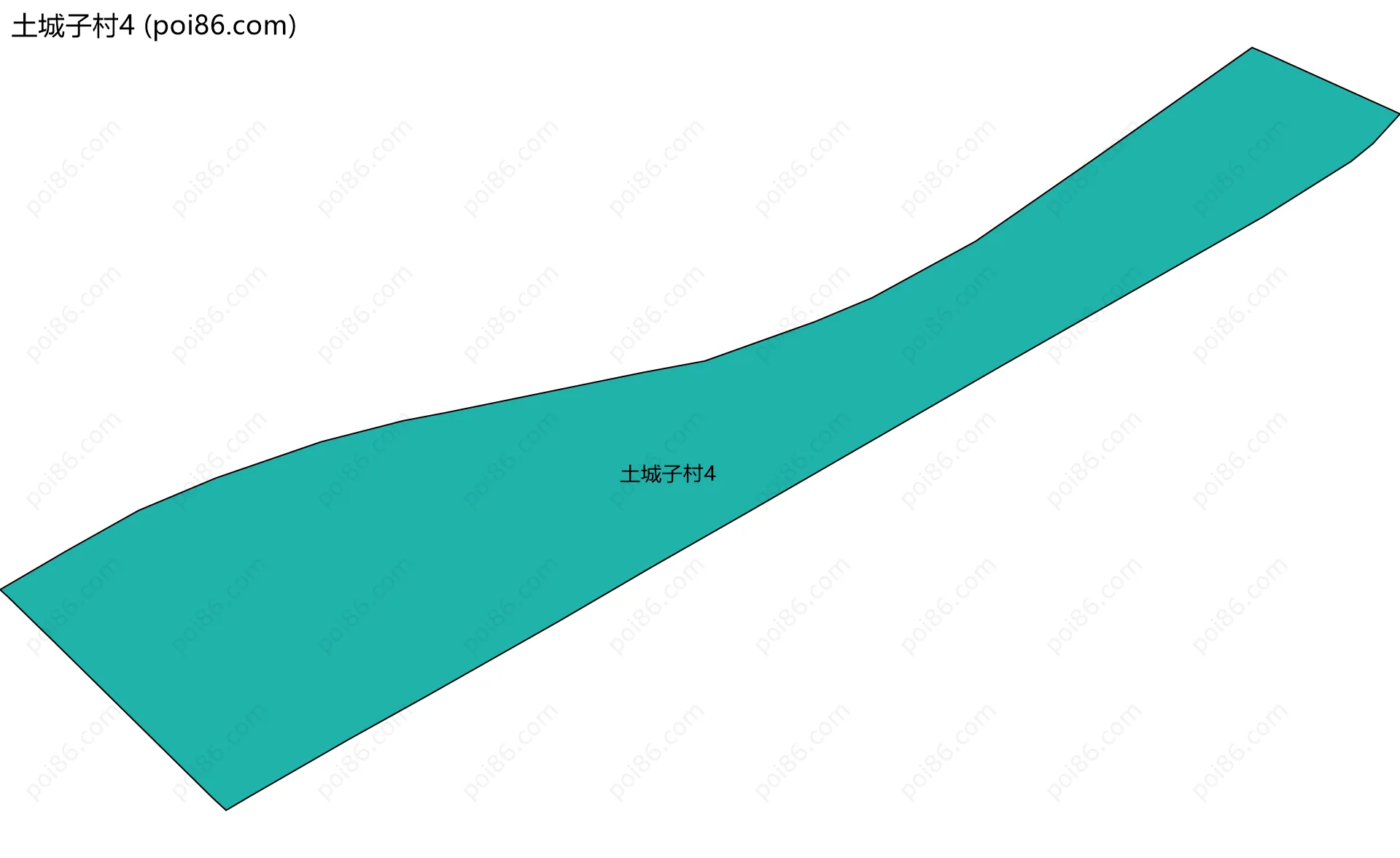 土城子村4边界地图