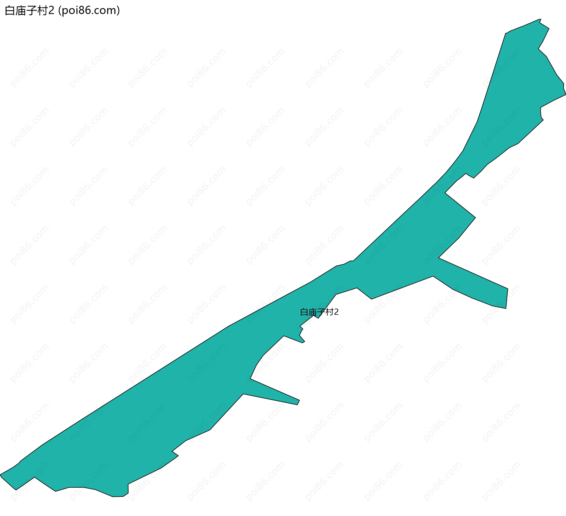 白庙子村2边界地图