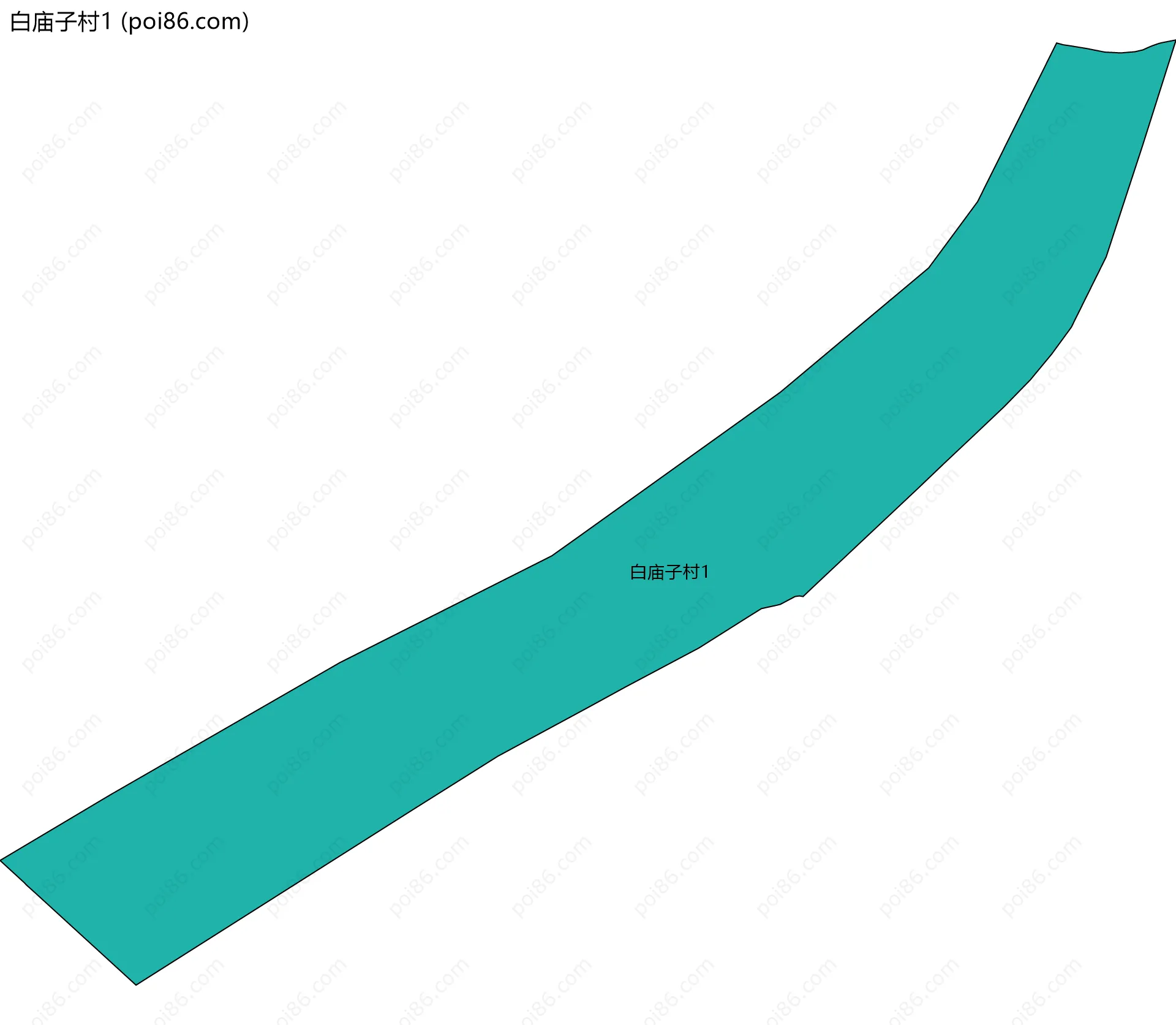 白庙子村1边界地图
