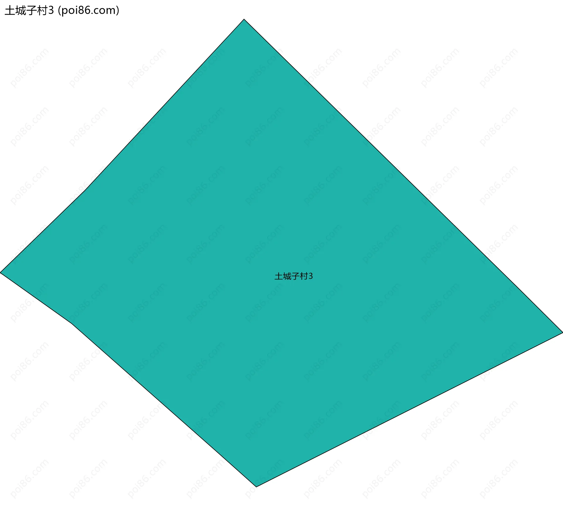 土城子村3边界地图