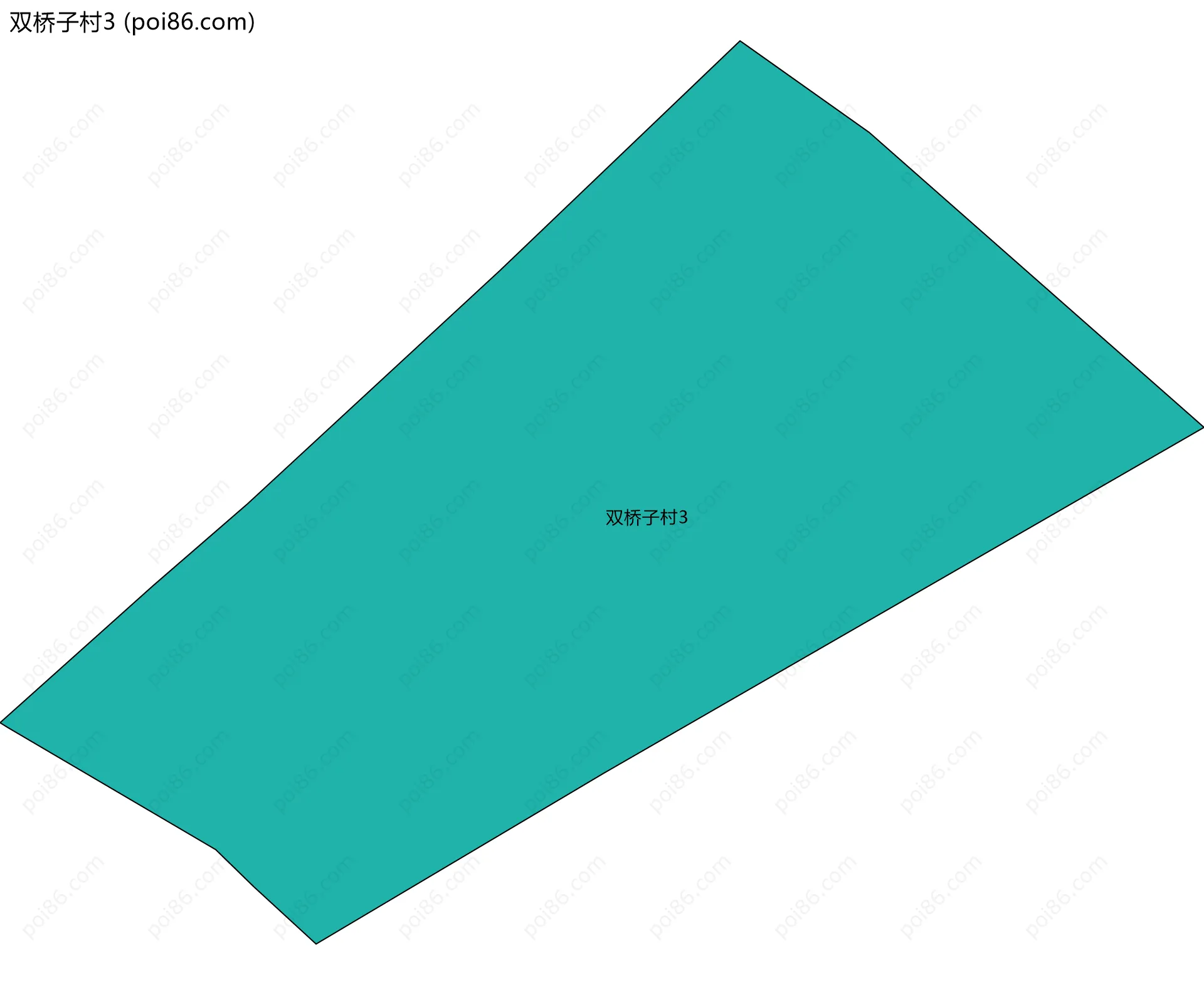双桥子村3边界地图