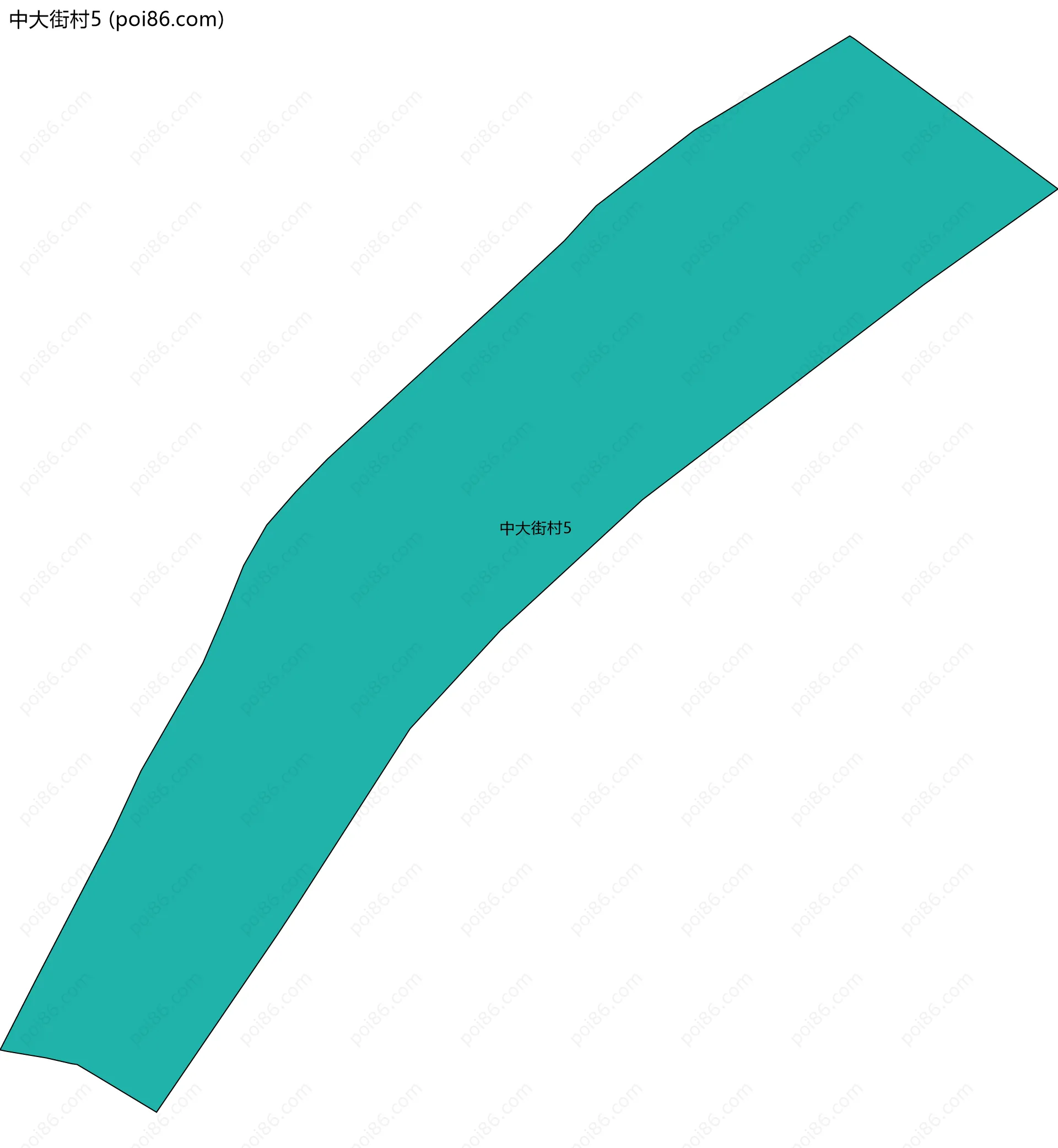 中大街村5边界地图