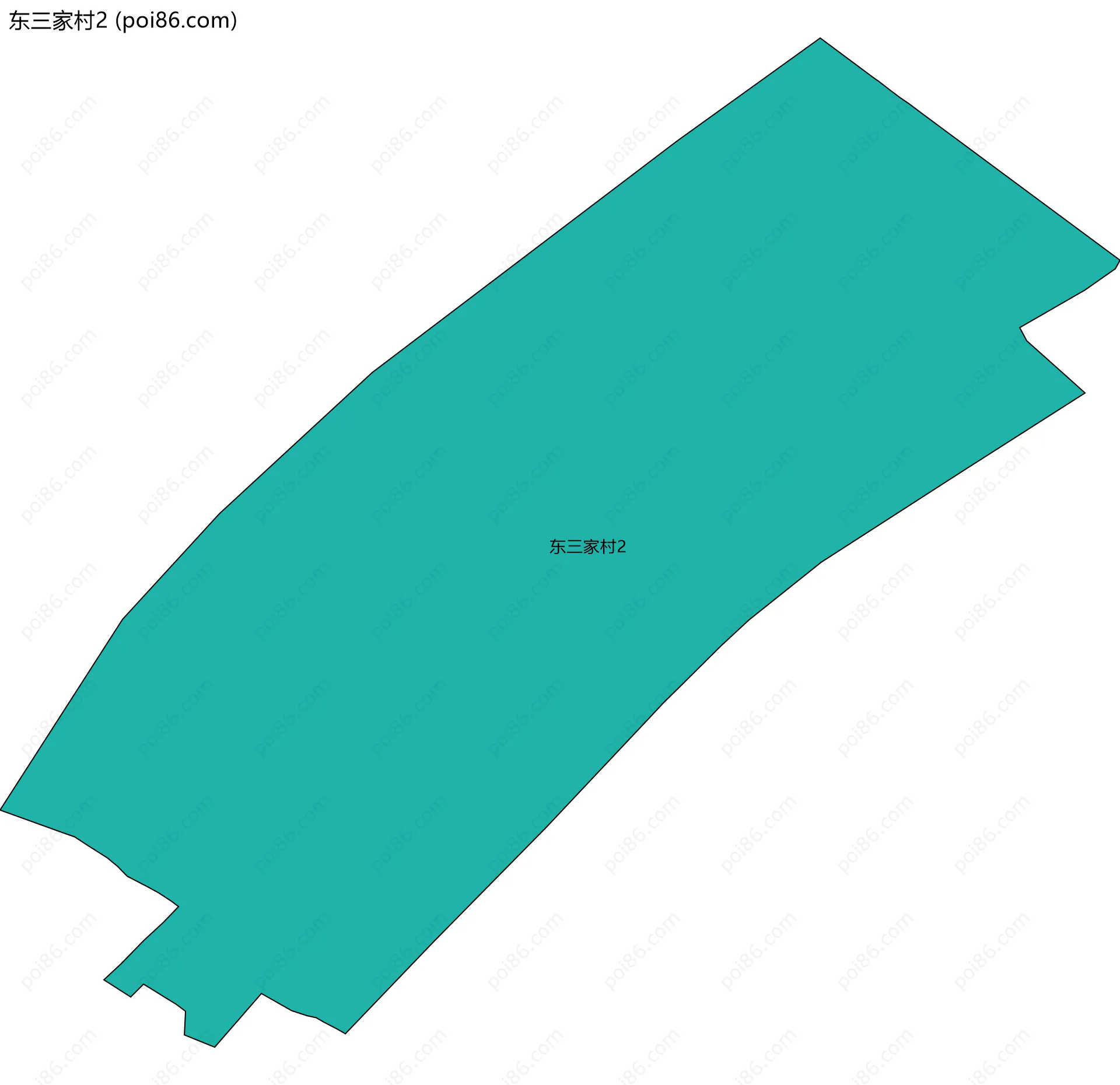 东三家村2边界地图