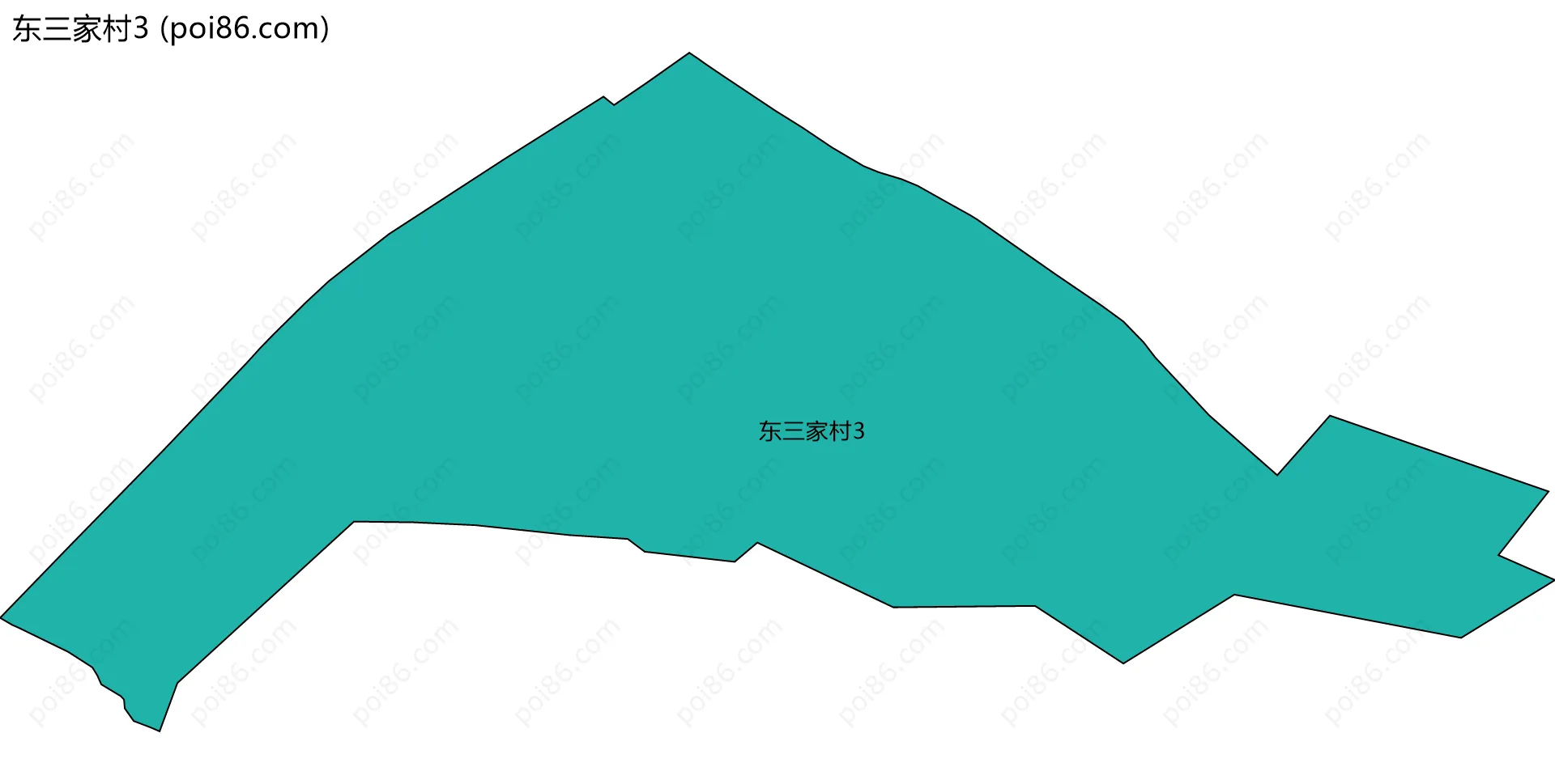 东三家村3边界地图