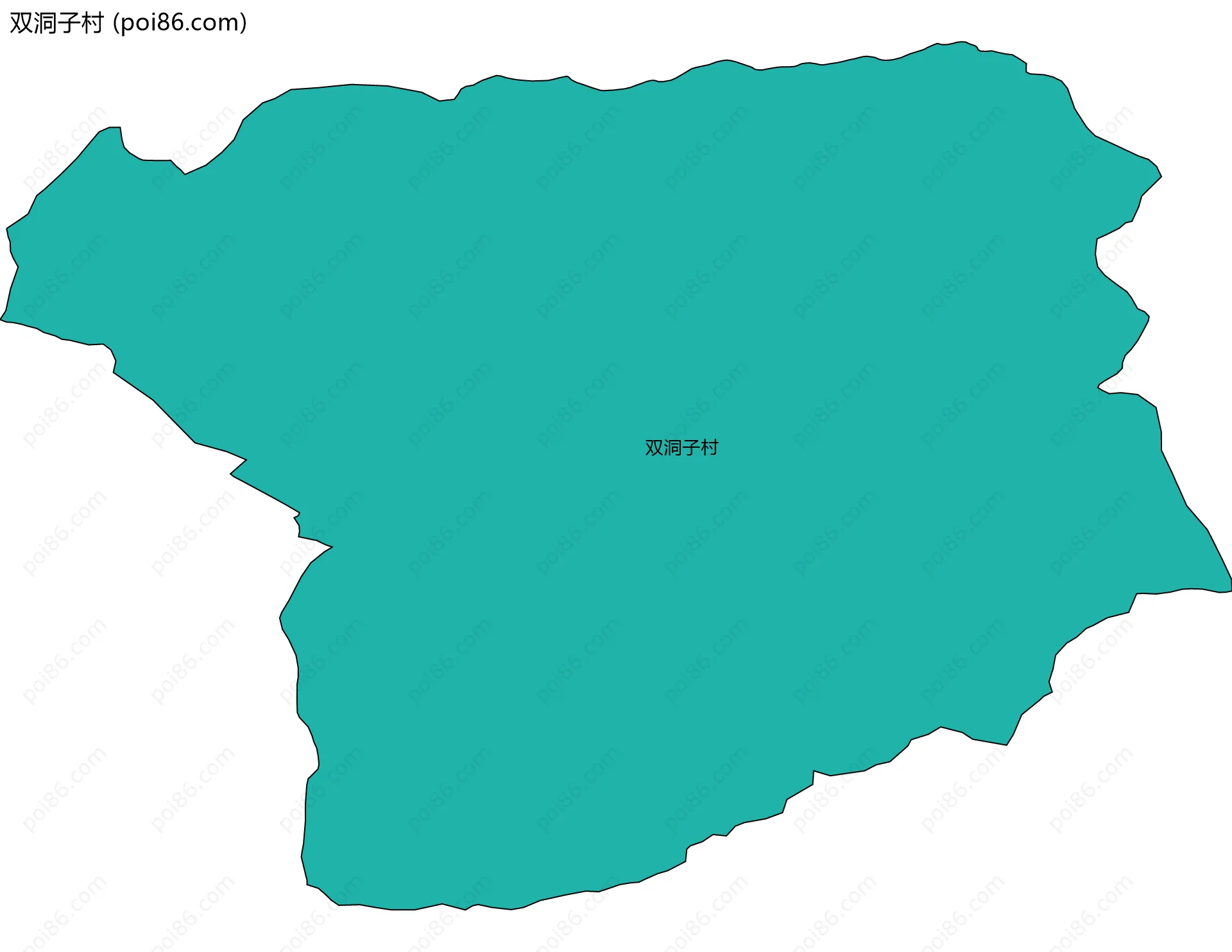 双洞子村边界地图
