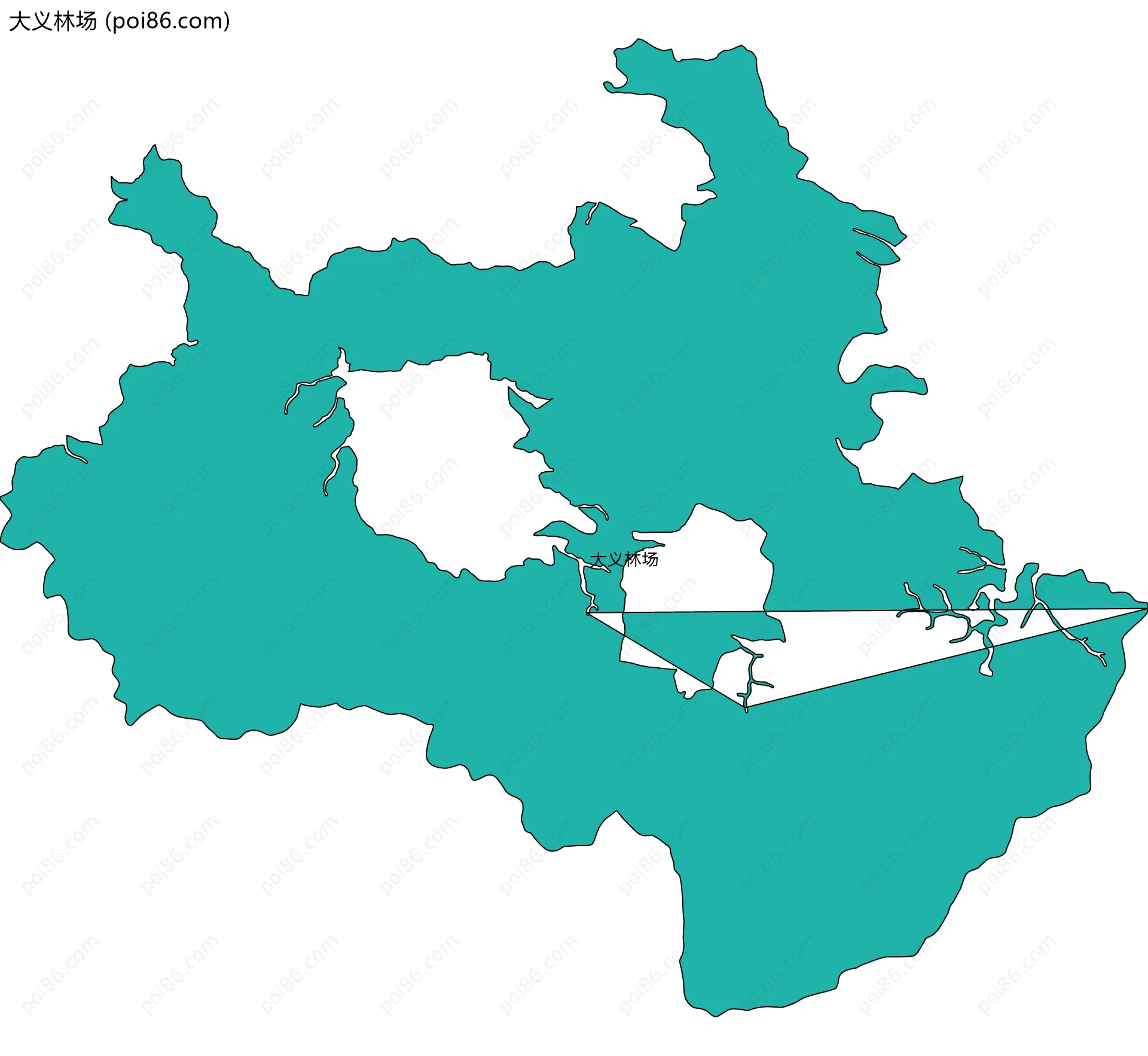 大义林场边界地图