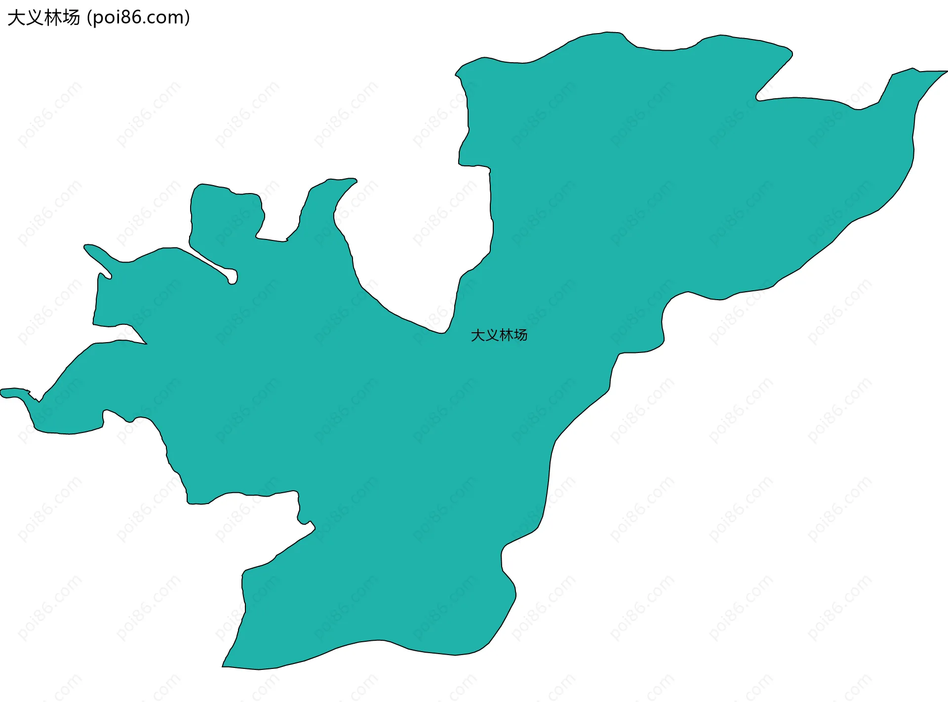 大义林场边界地图