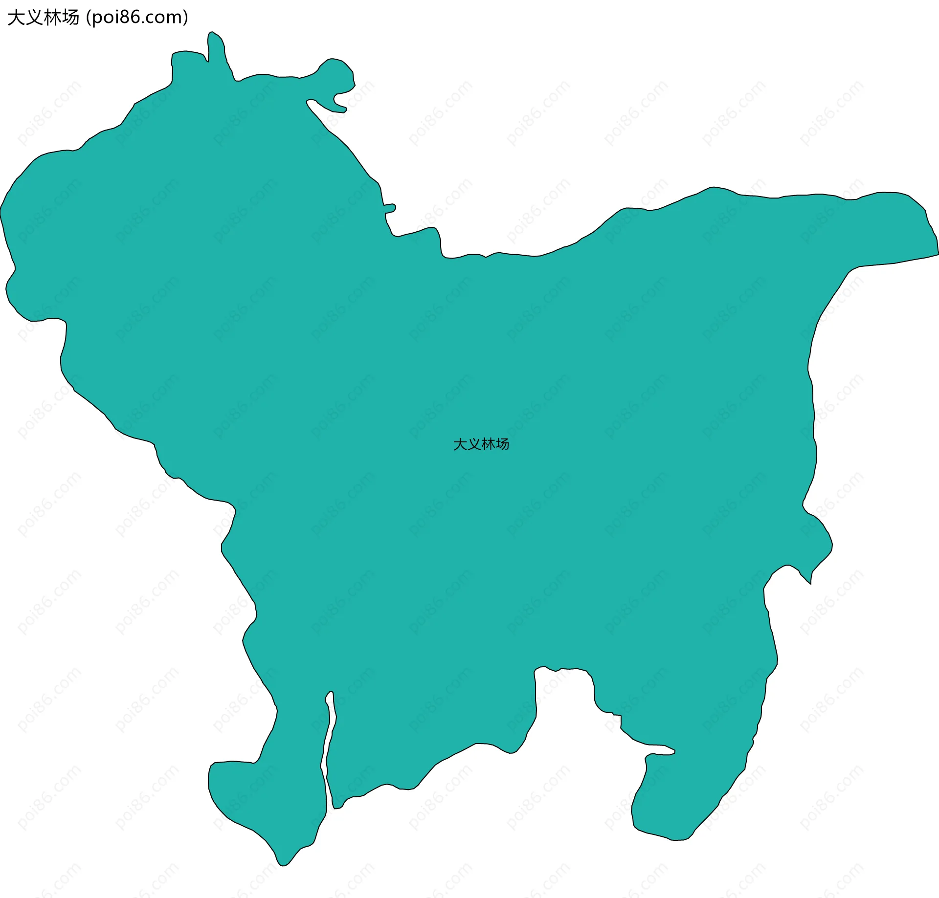 大义林场边界地图