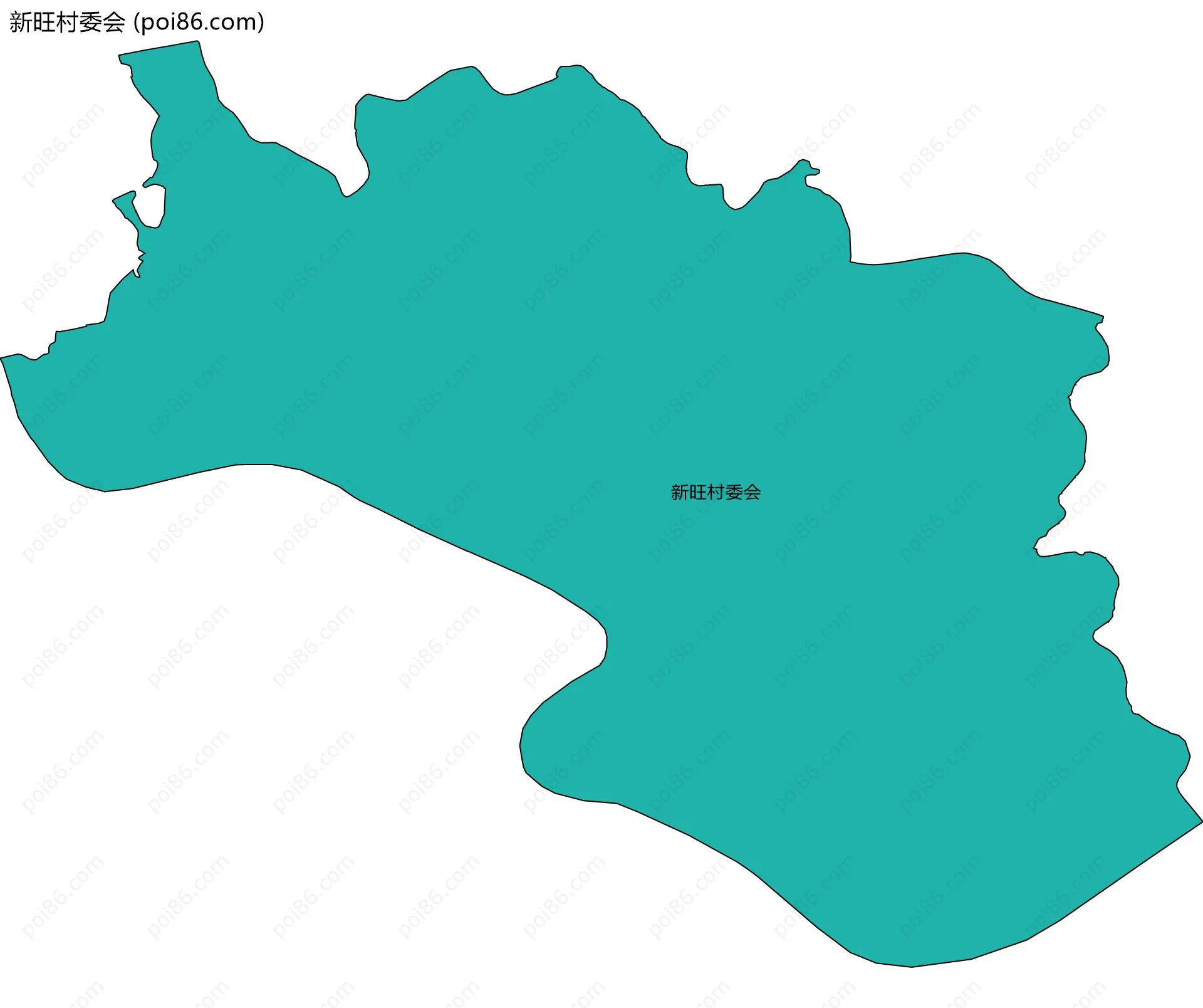 新旺村委会边界地图