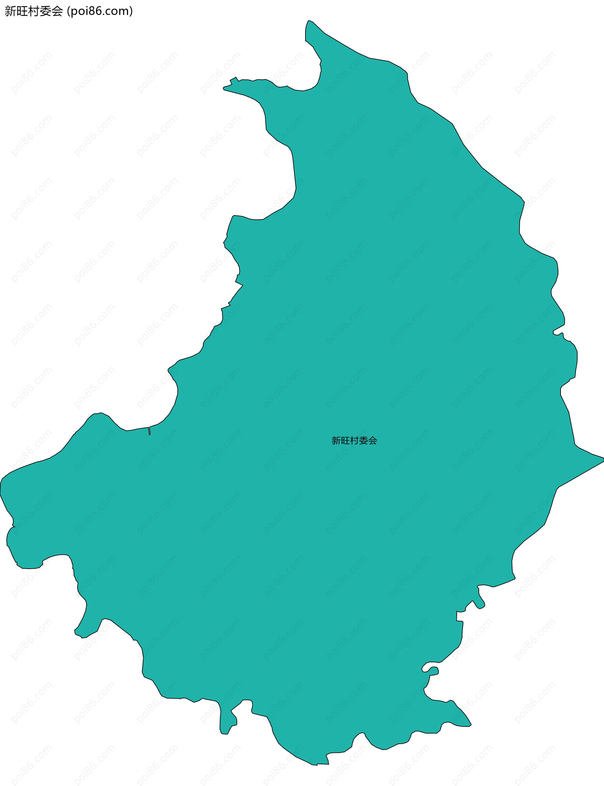 新旺村委会边界地图