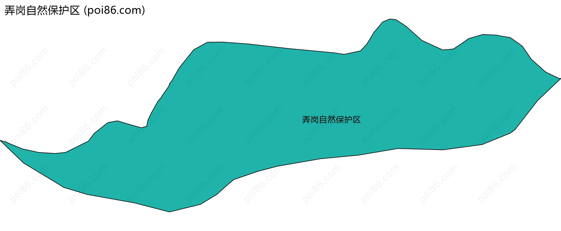弄岗自然保护区边界地图