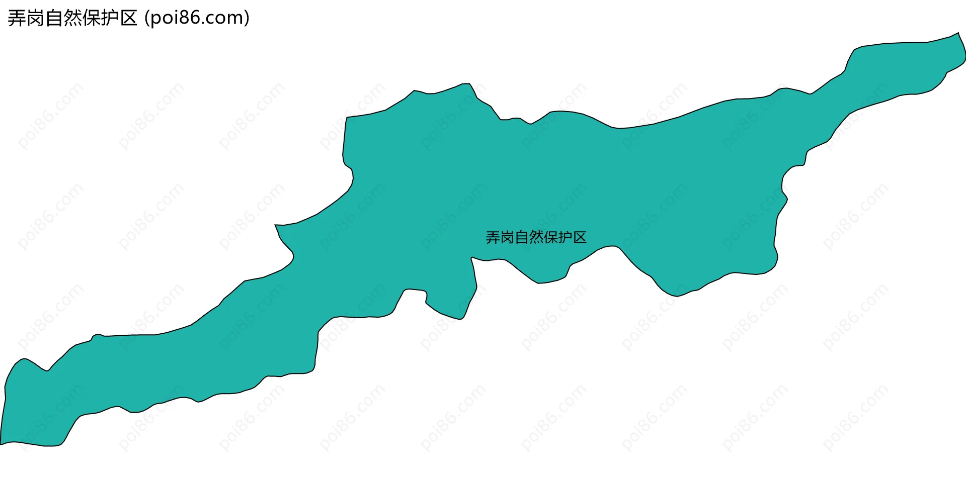 弄岗自然保护区边界地图