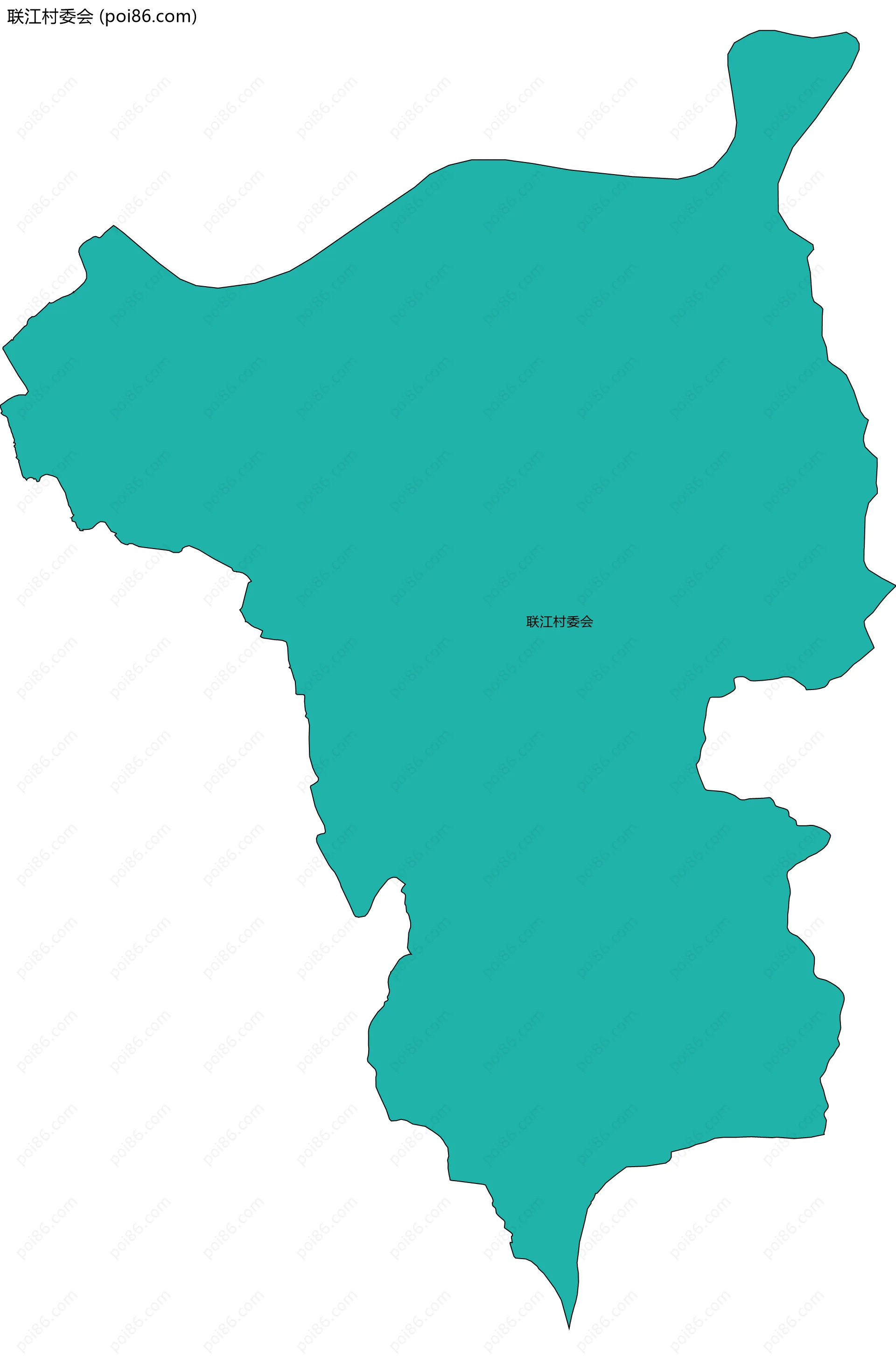 联江村委会边界地图