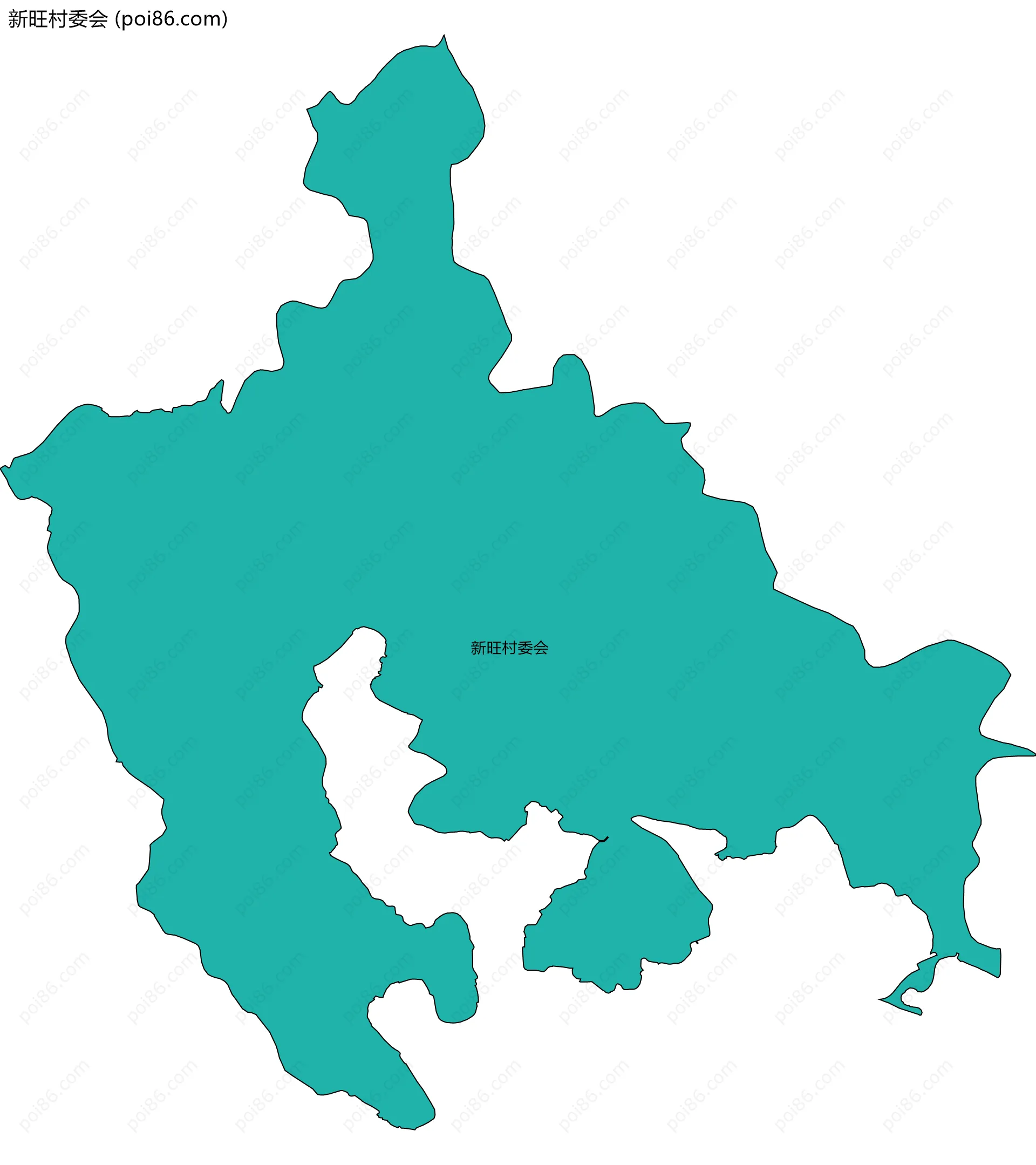 新旺村委会边界地图
