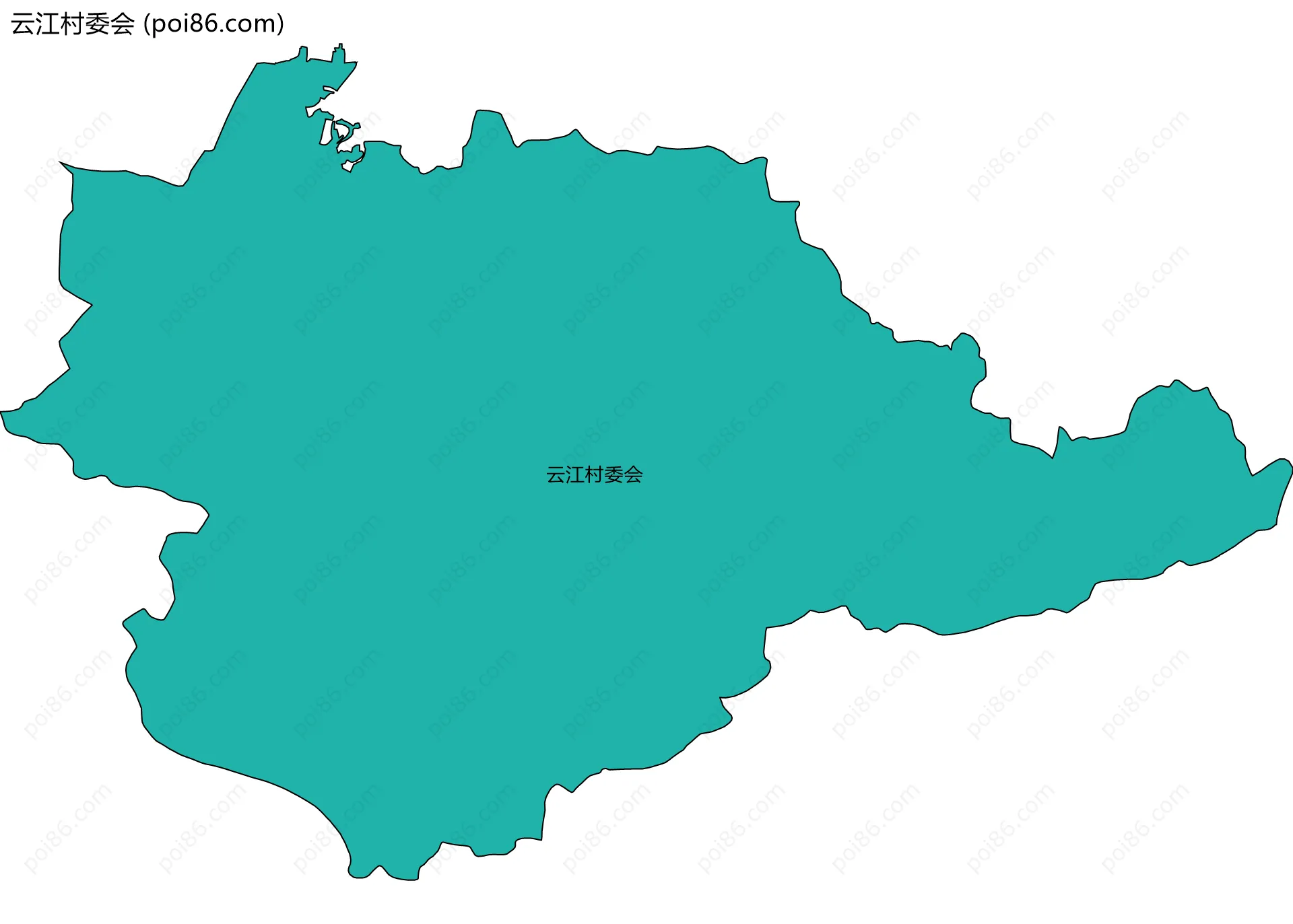 云江村委会边界地图