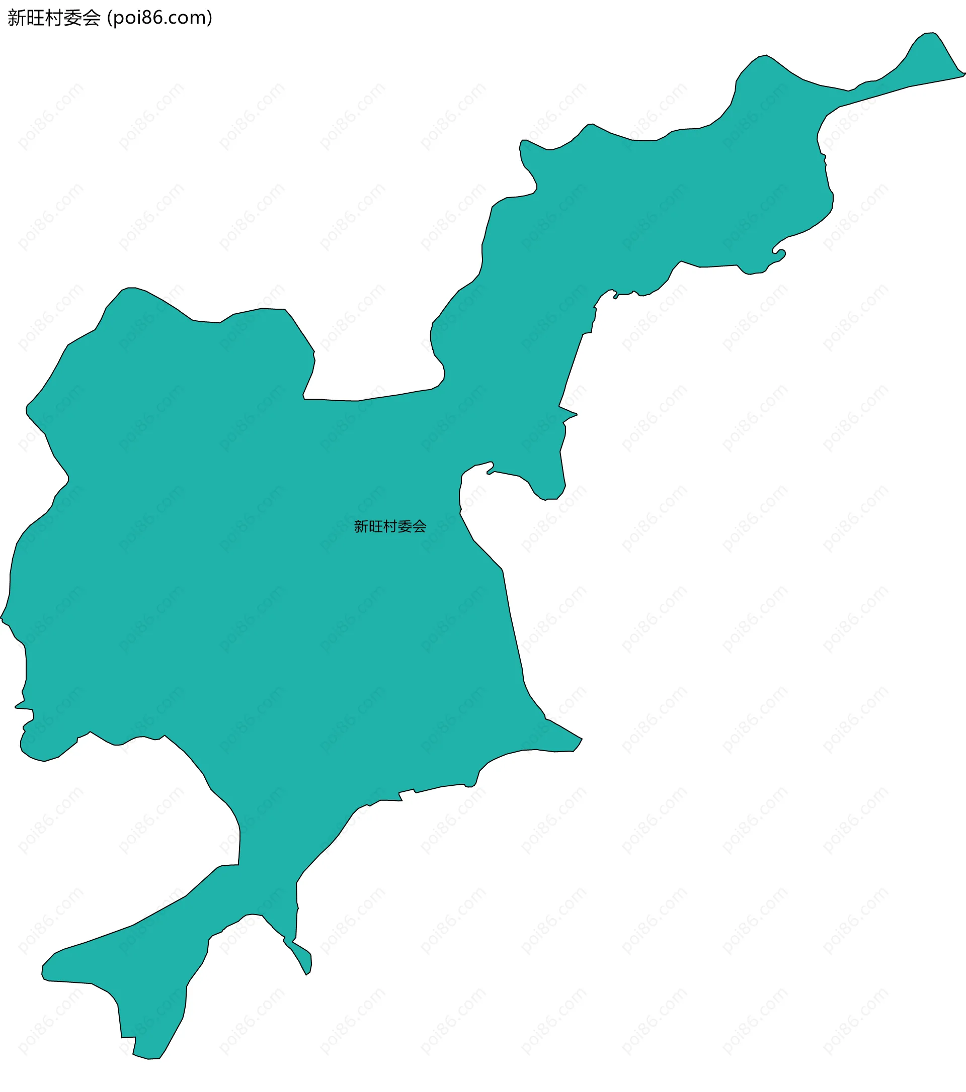 新旺村委会边界地图