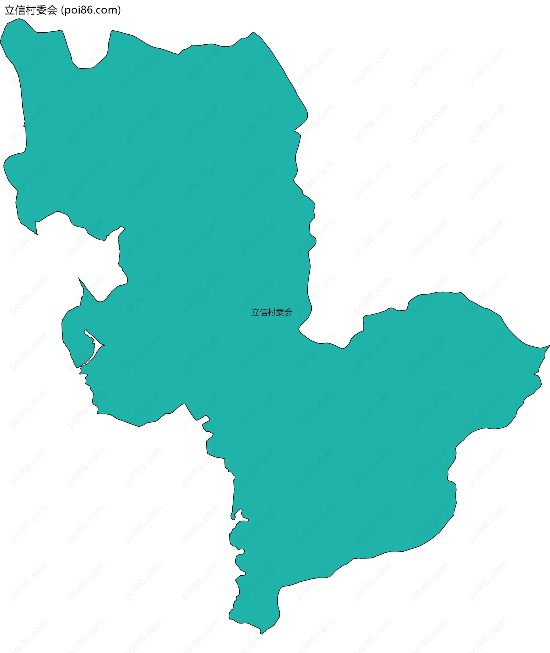 立信村委会边界地图