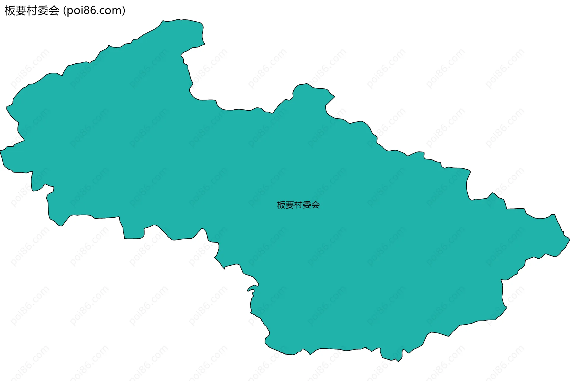 板要村委会边界地图