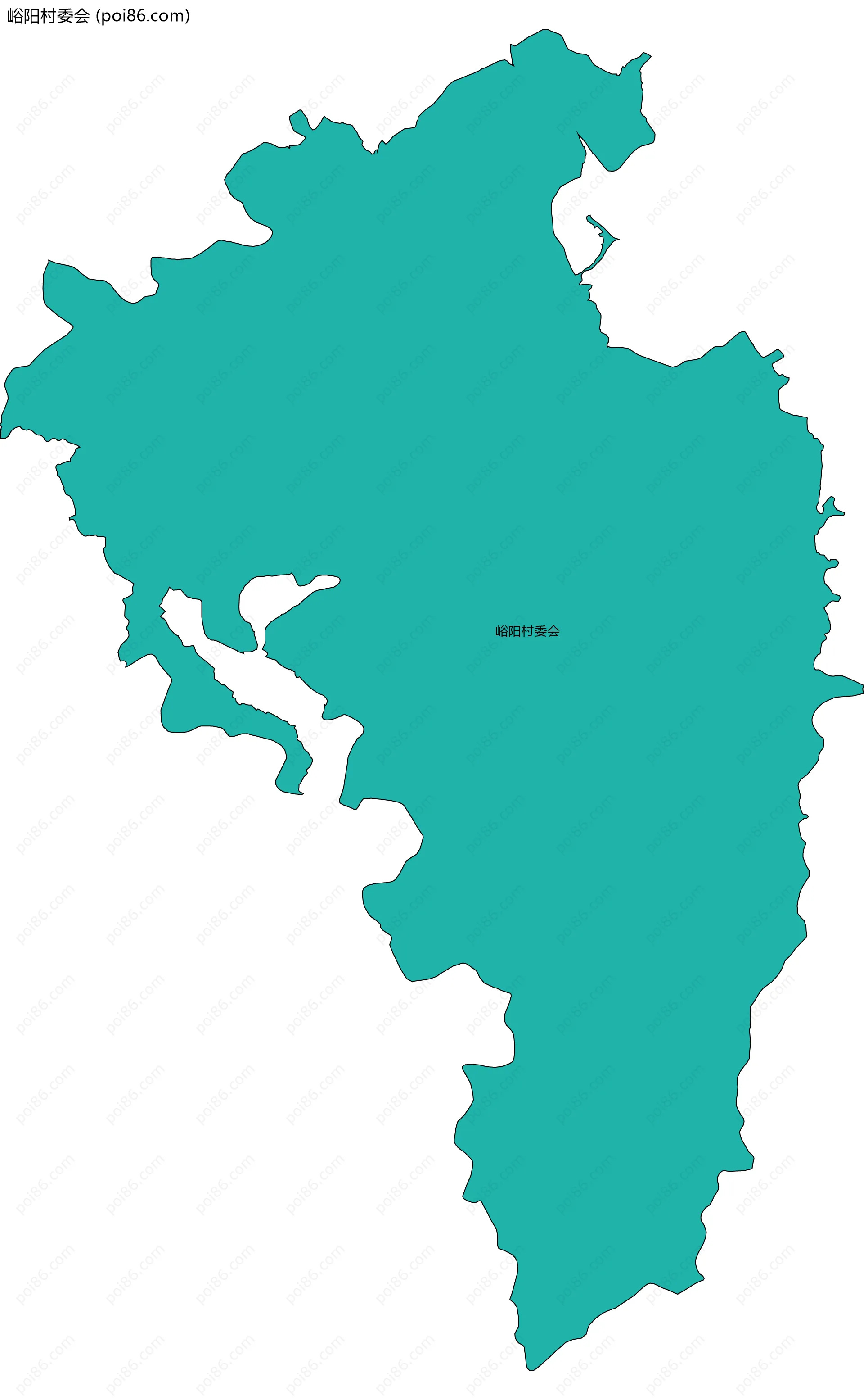 峪阳村委会边界地图