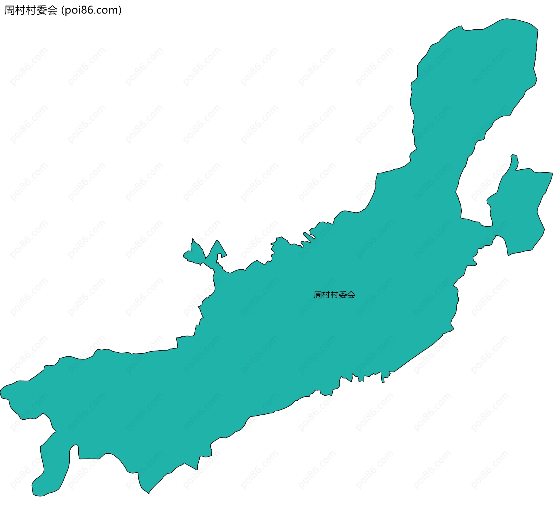 周村村委会边界地图