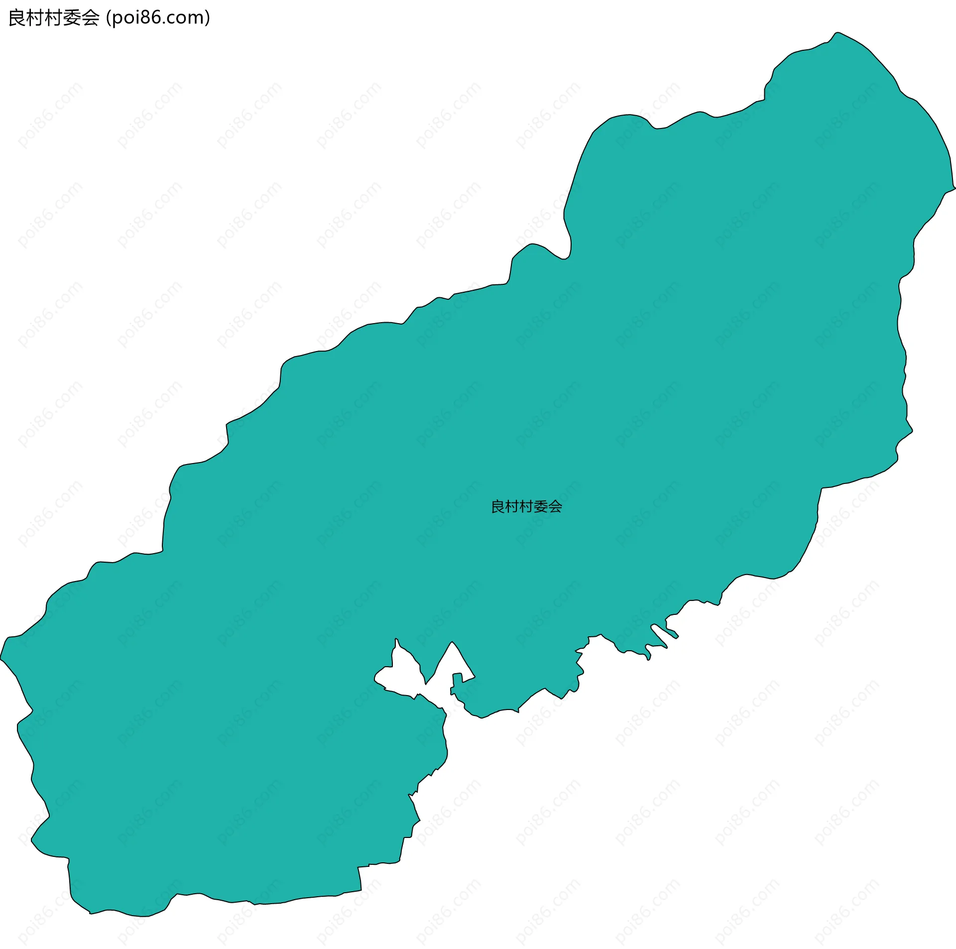 良村村委会边界地图