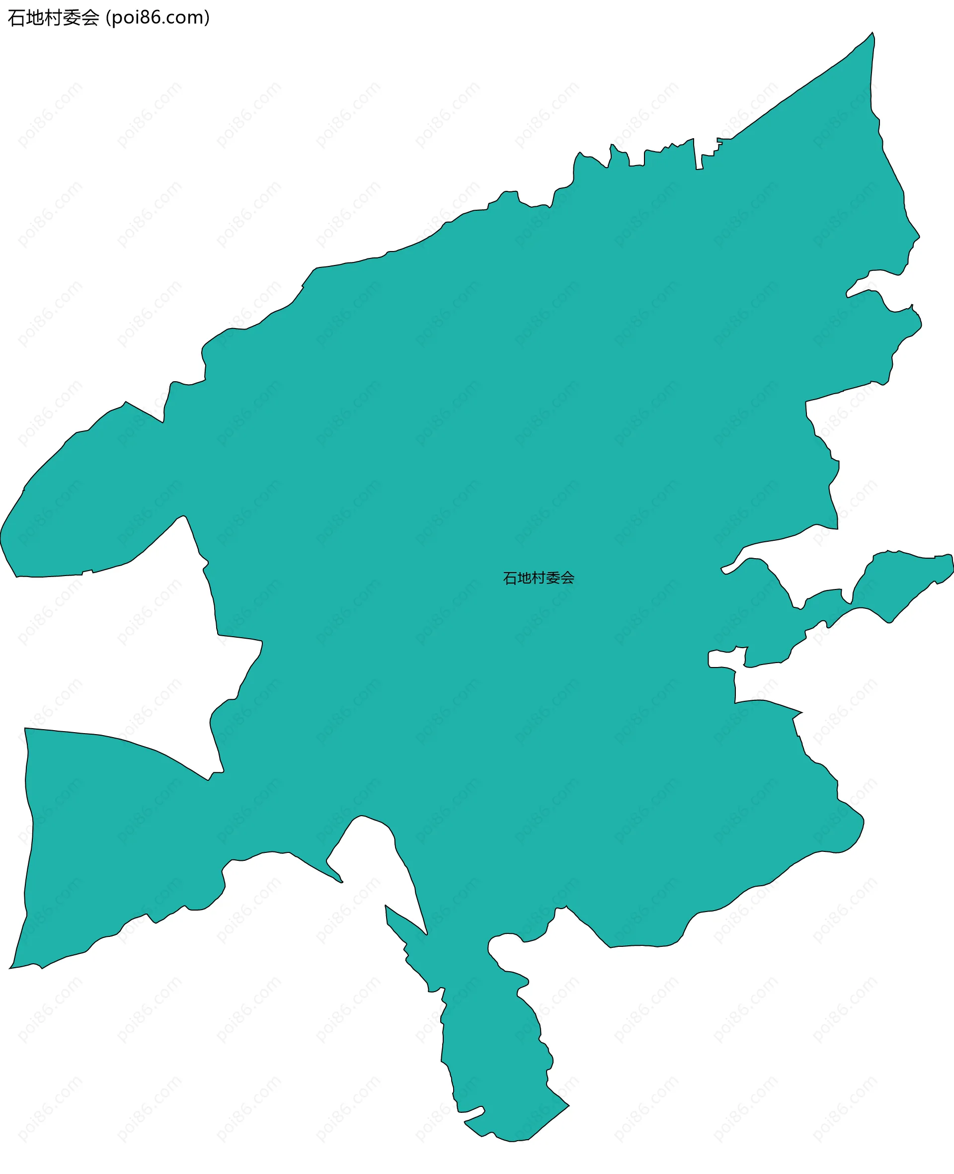 石地村委会边界地图