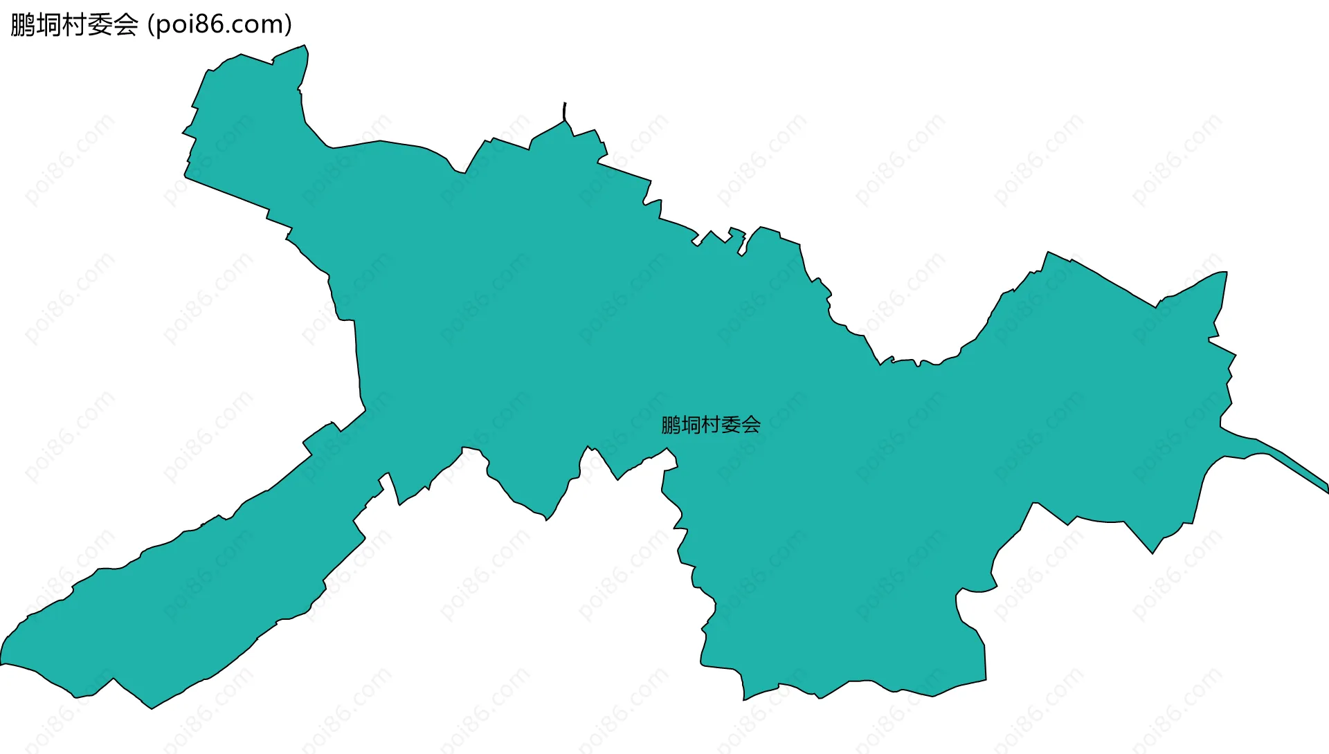 鹏垌村委会边界地图