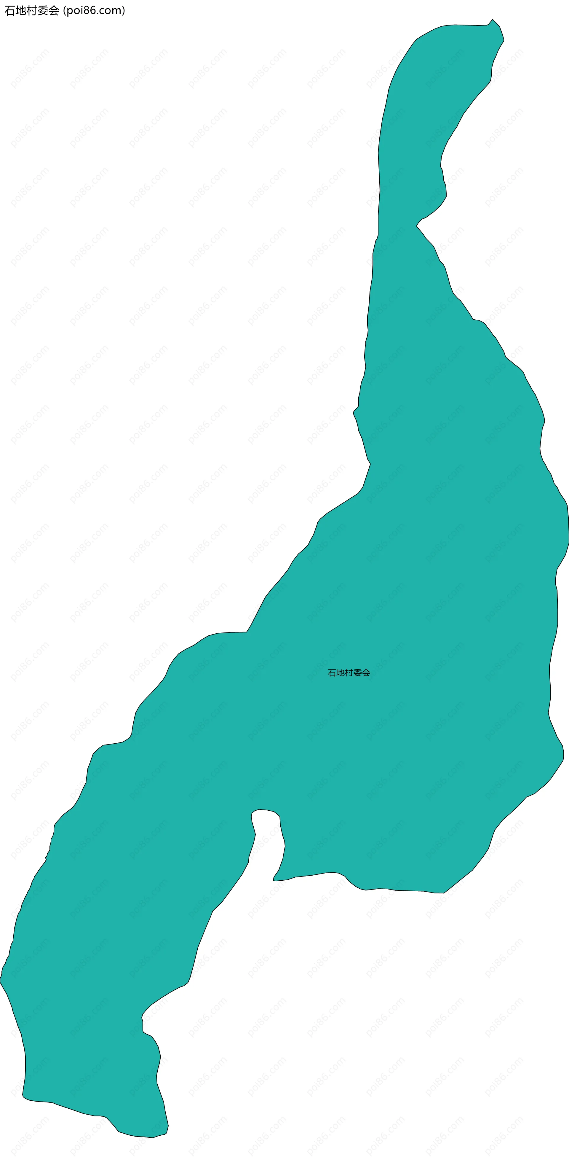 石地村委会边界地图