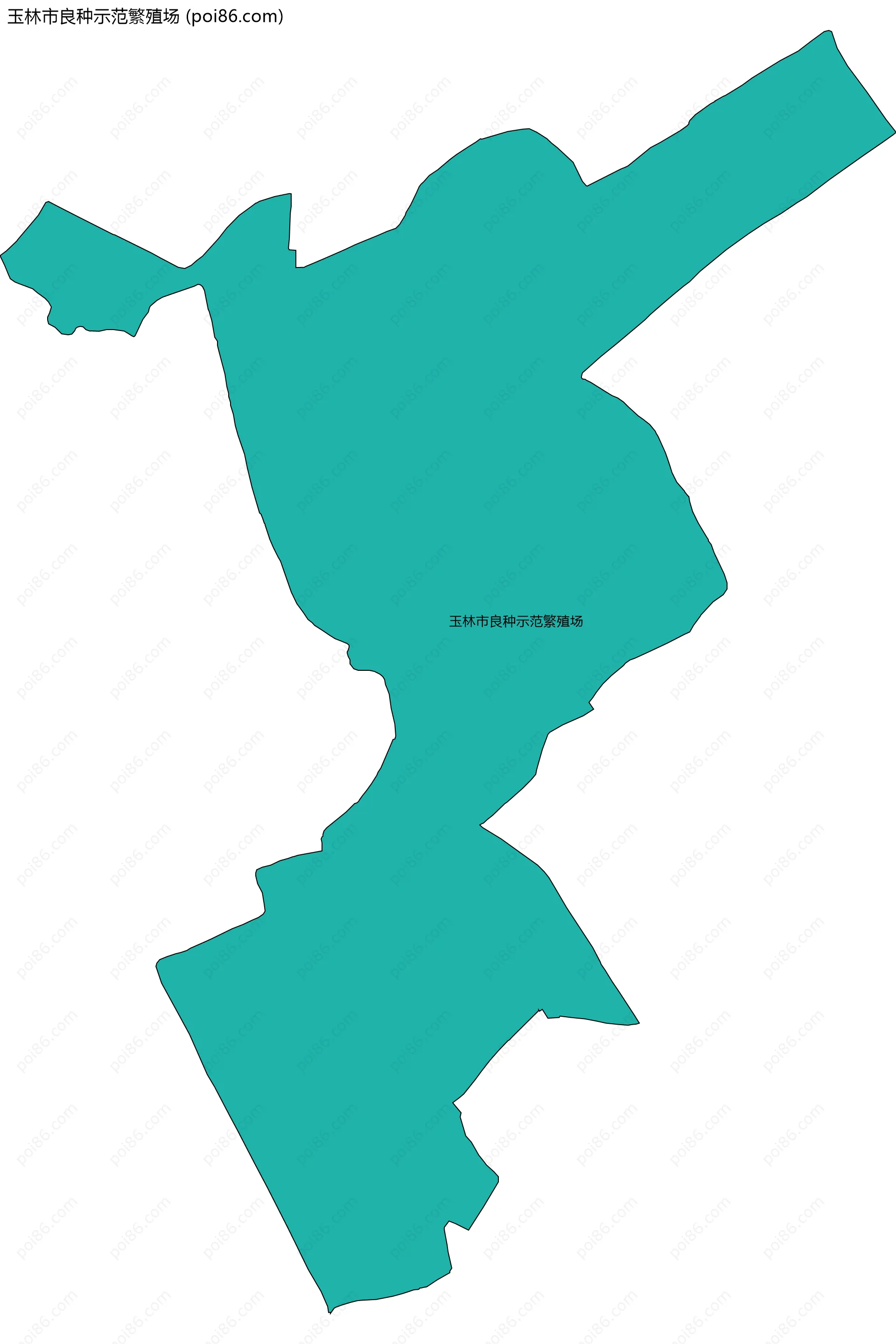 玉林市良种示范繁殖场边界地图