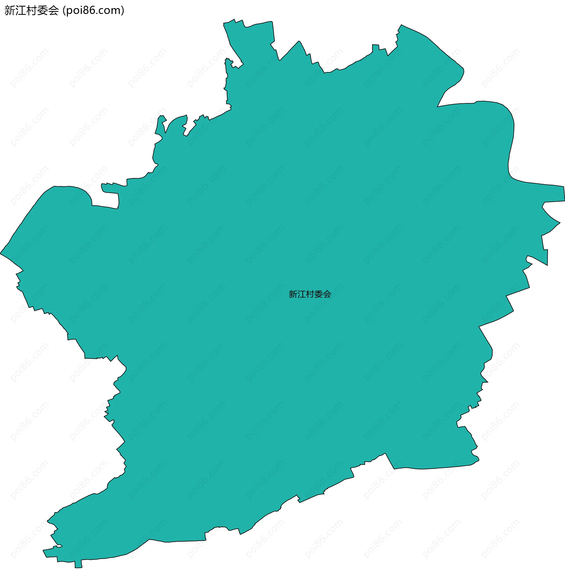 新江村委会边界地图