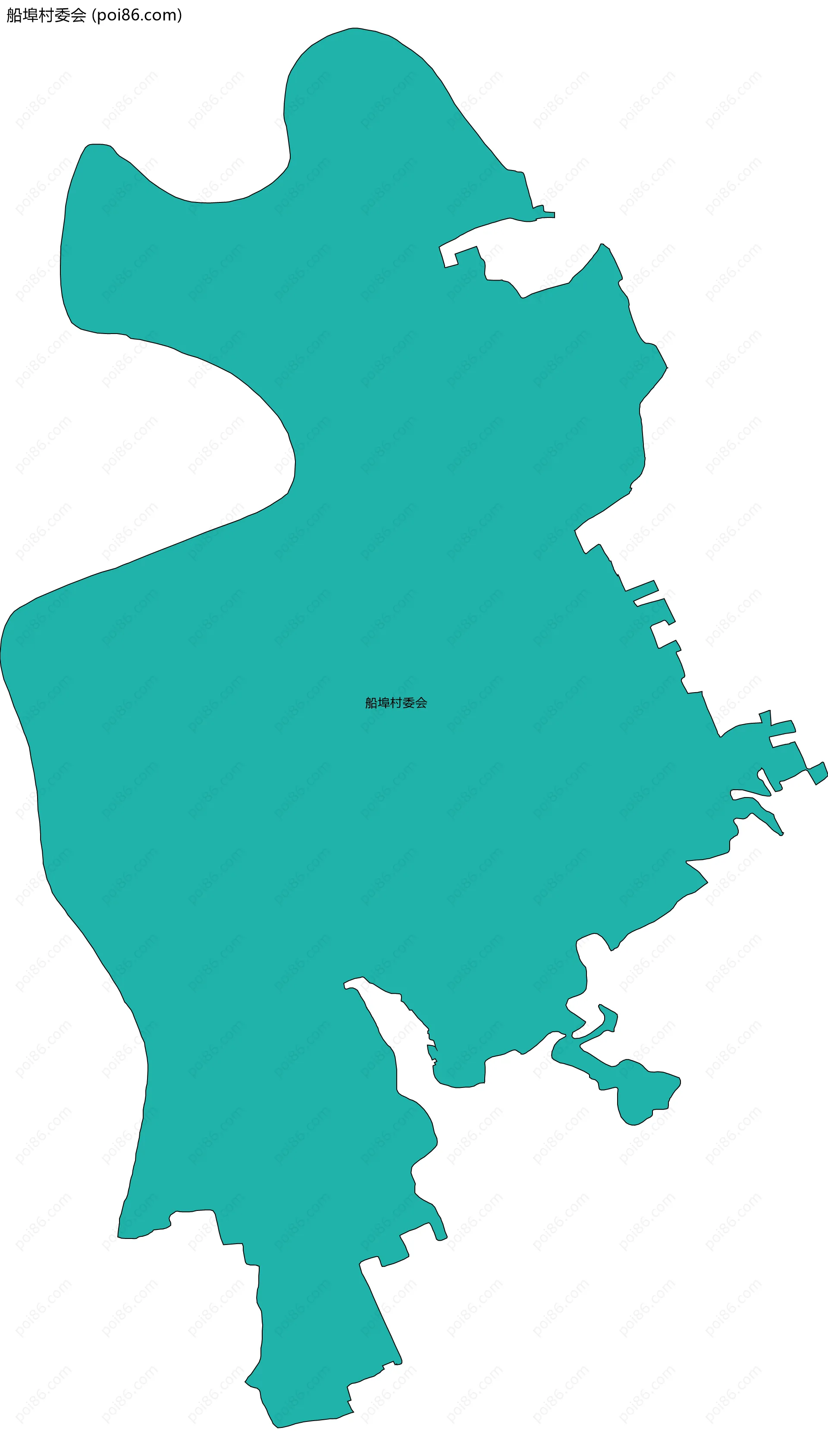 船埠村委会边界地图