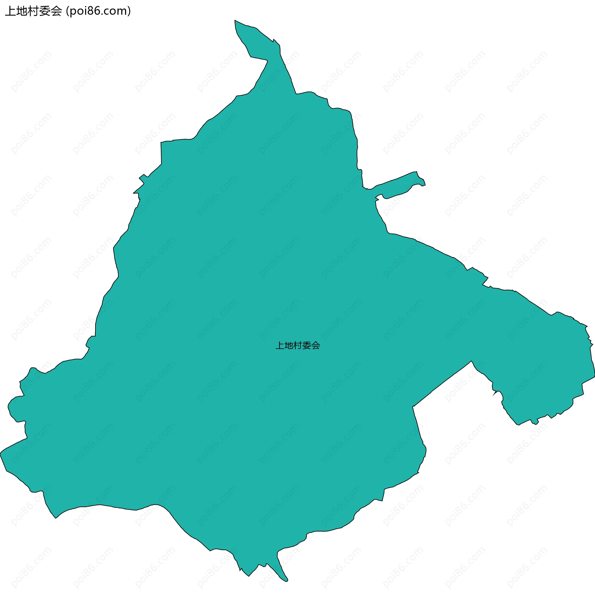 上地村委会边界地图