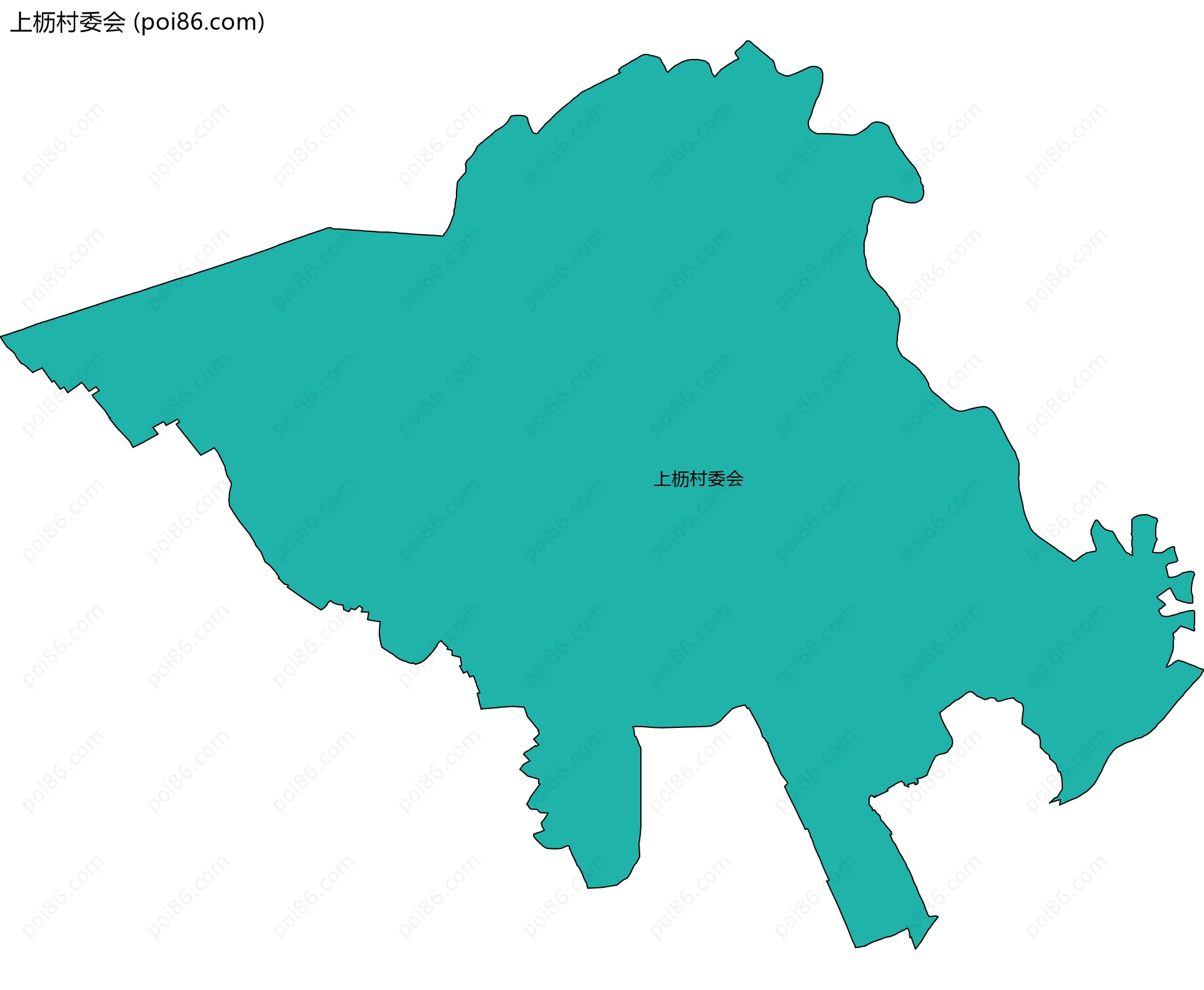 上枥村委会边界地图