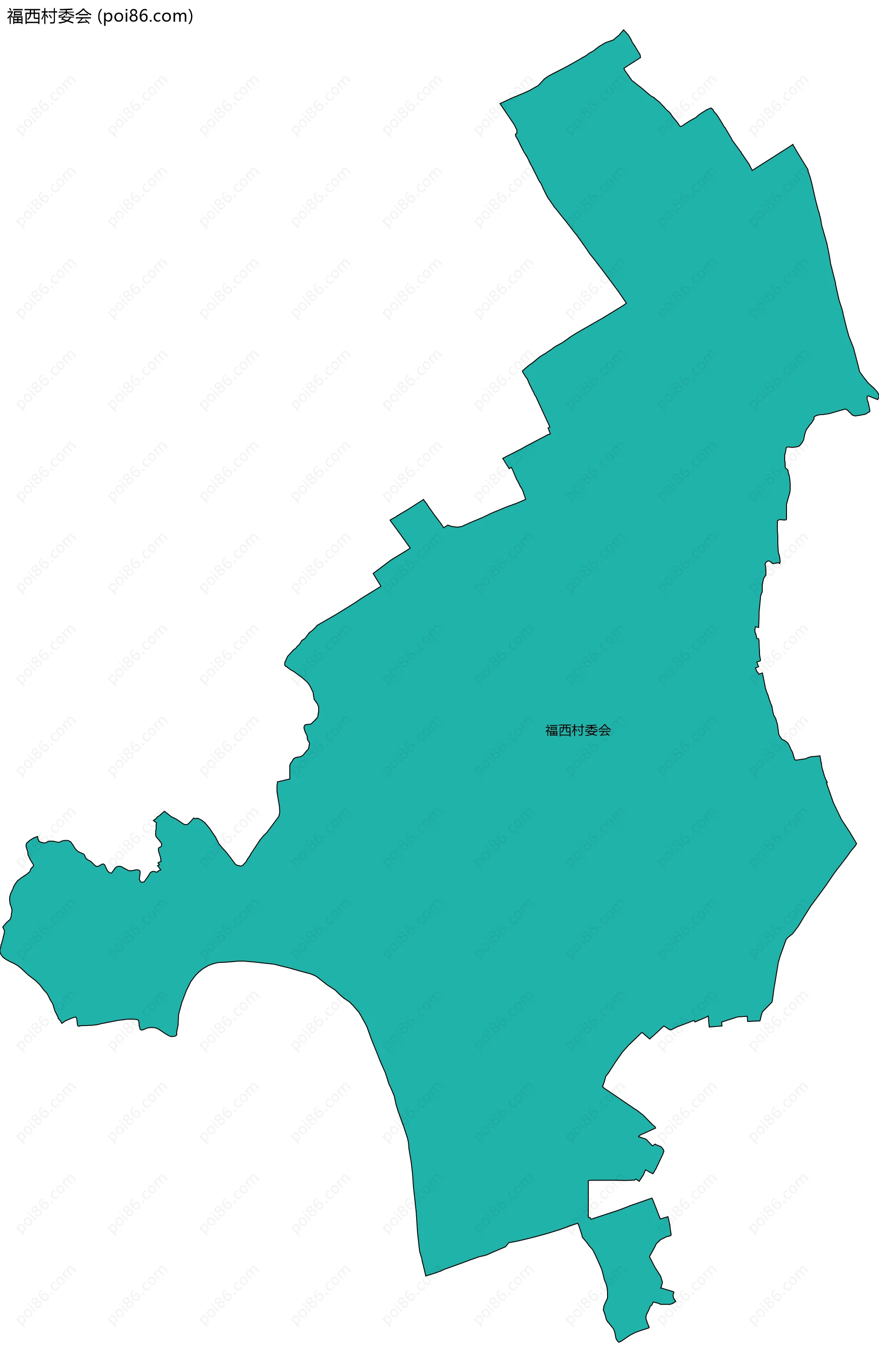 福西村委会边界地图