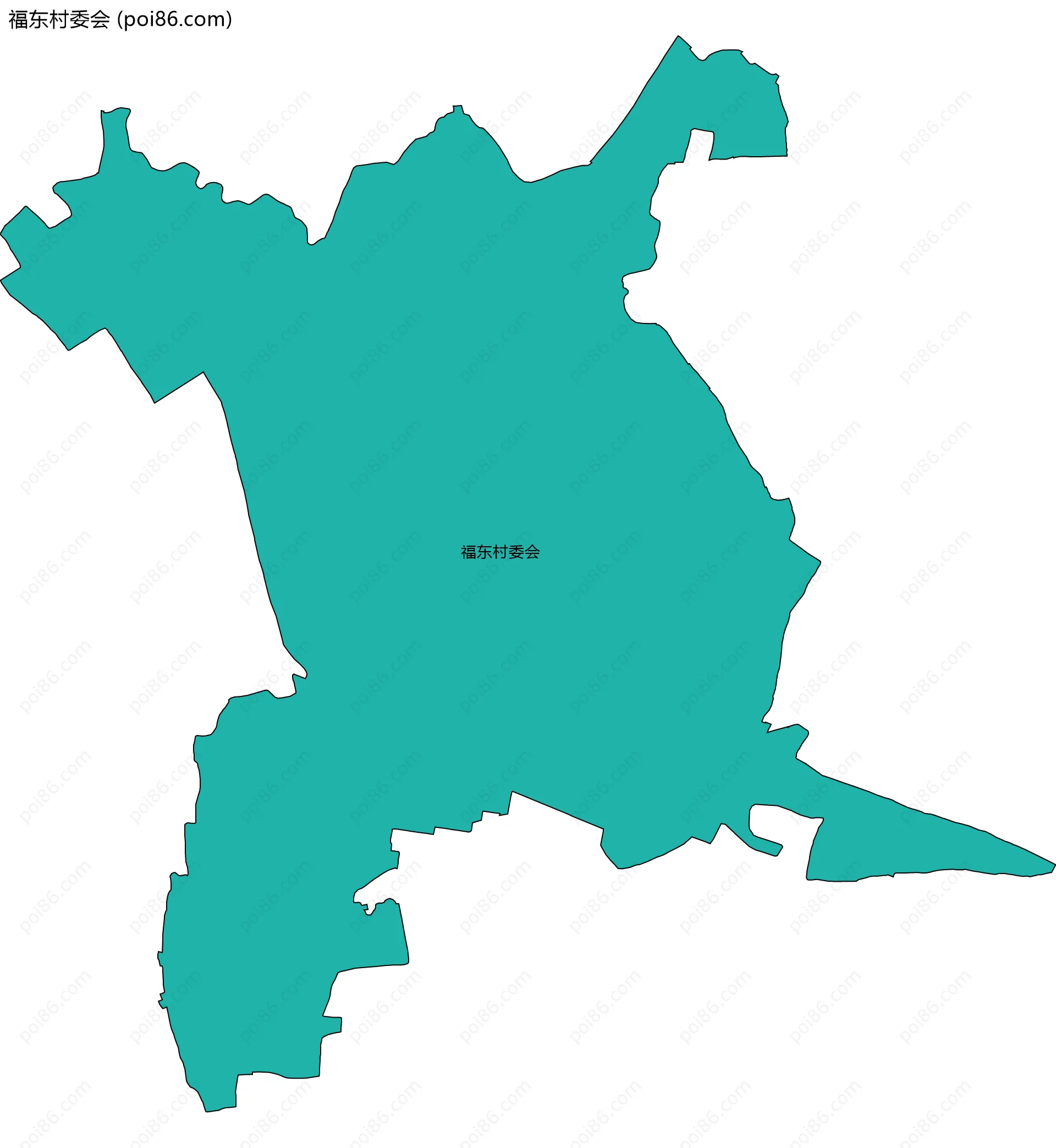 福东村委会边界地图