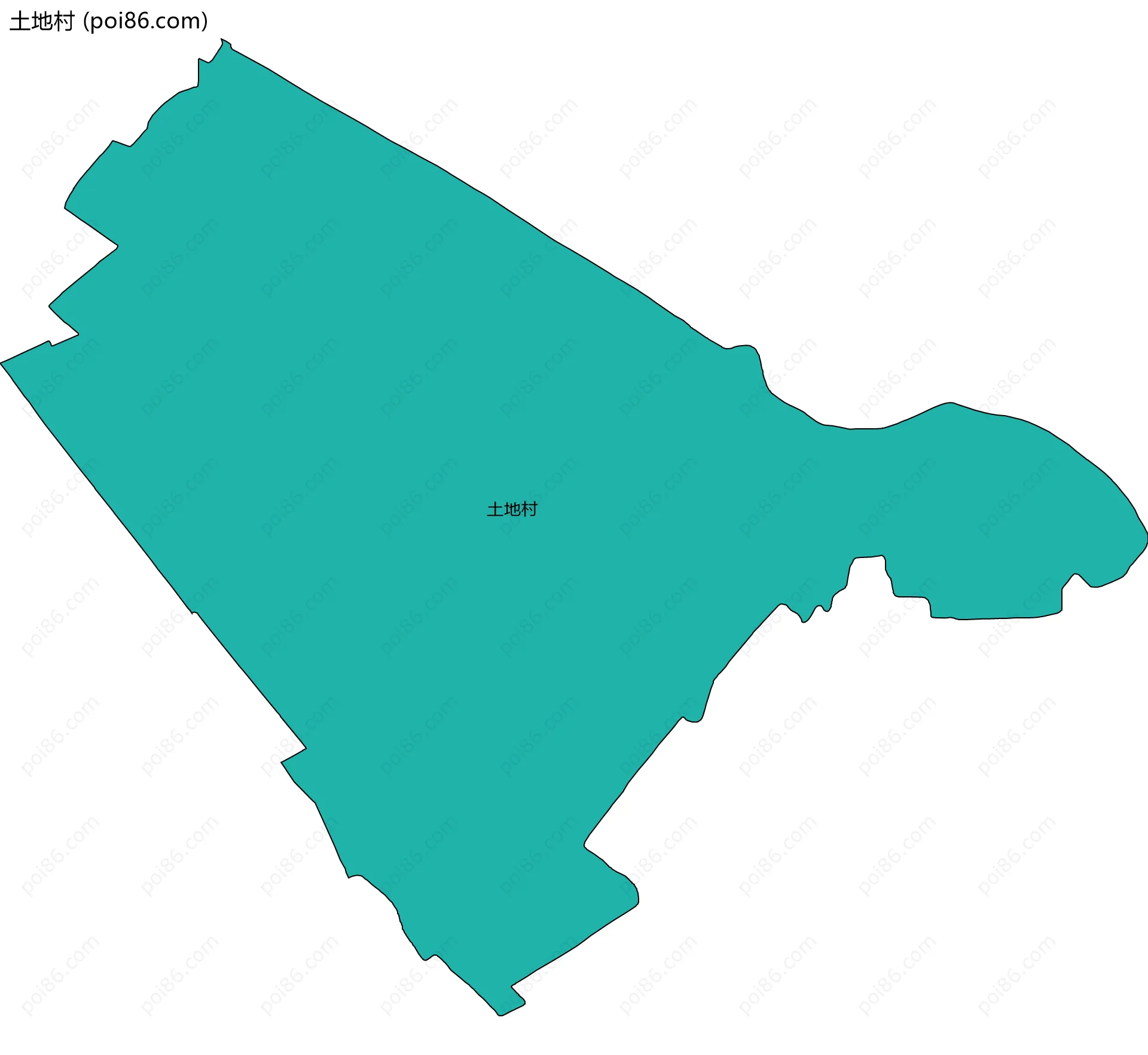 土地村边界地图