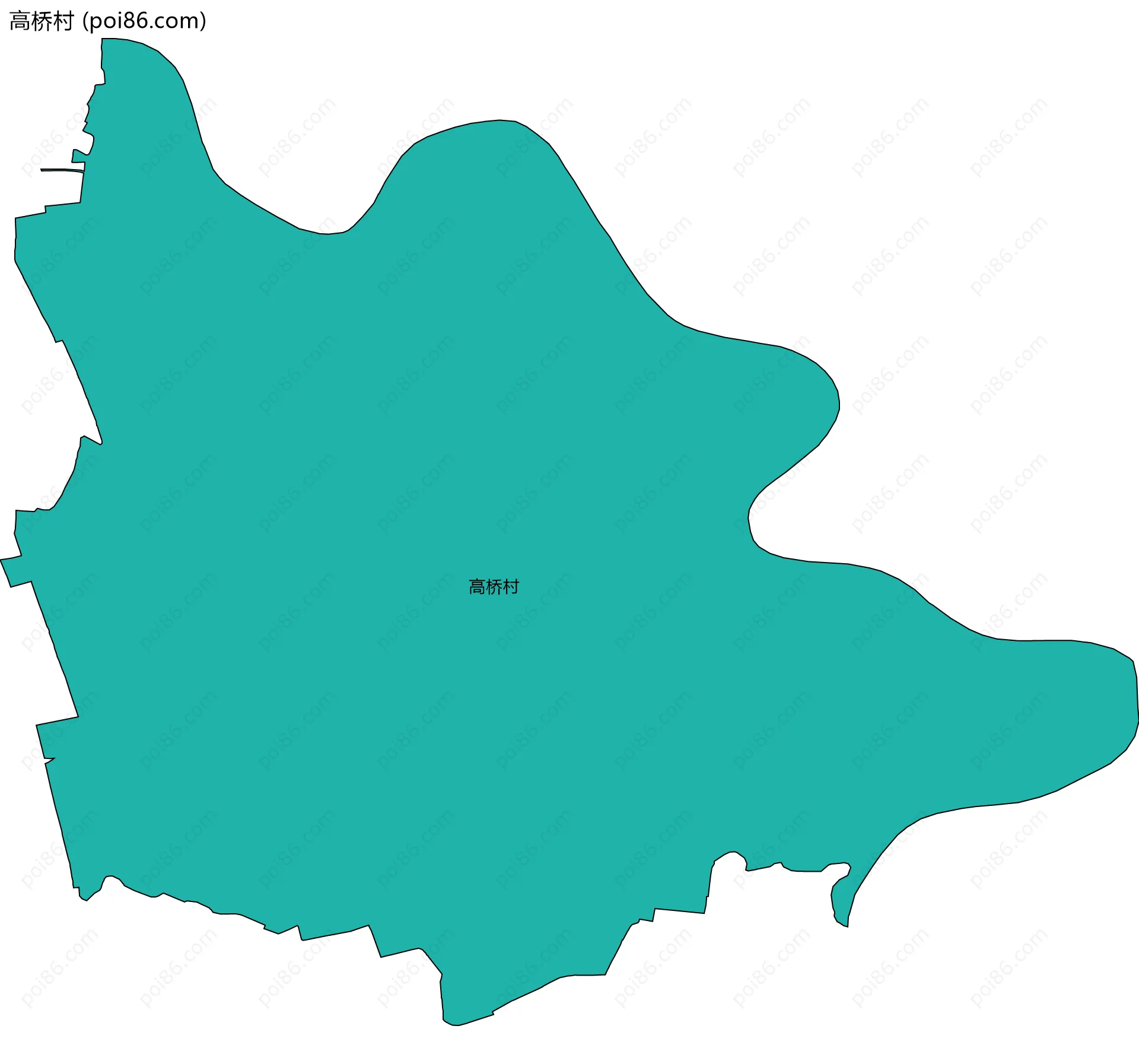 高桥村边界地图