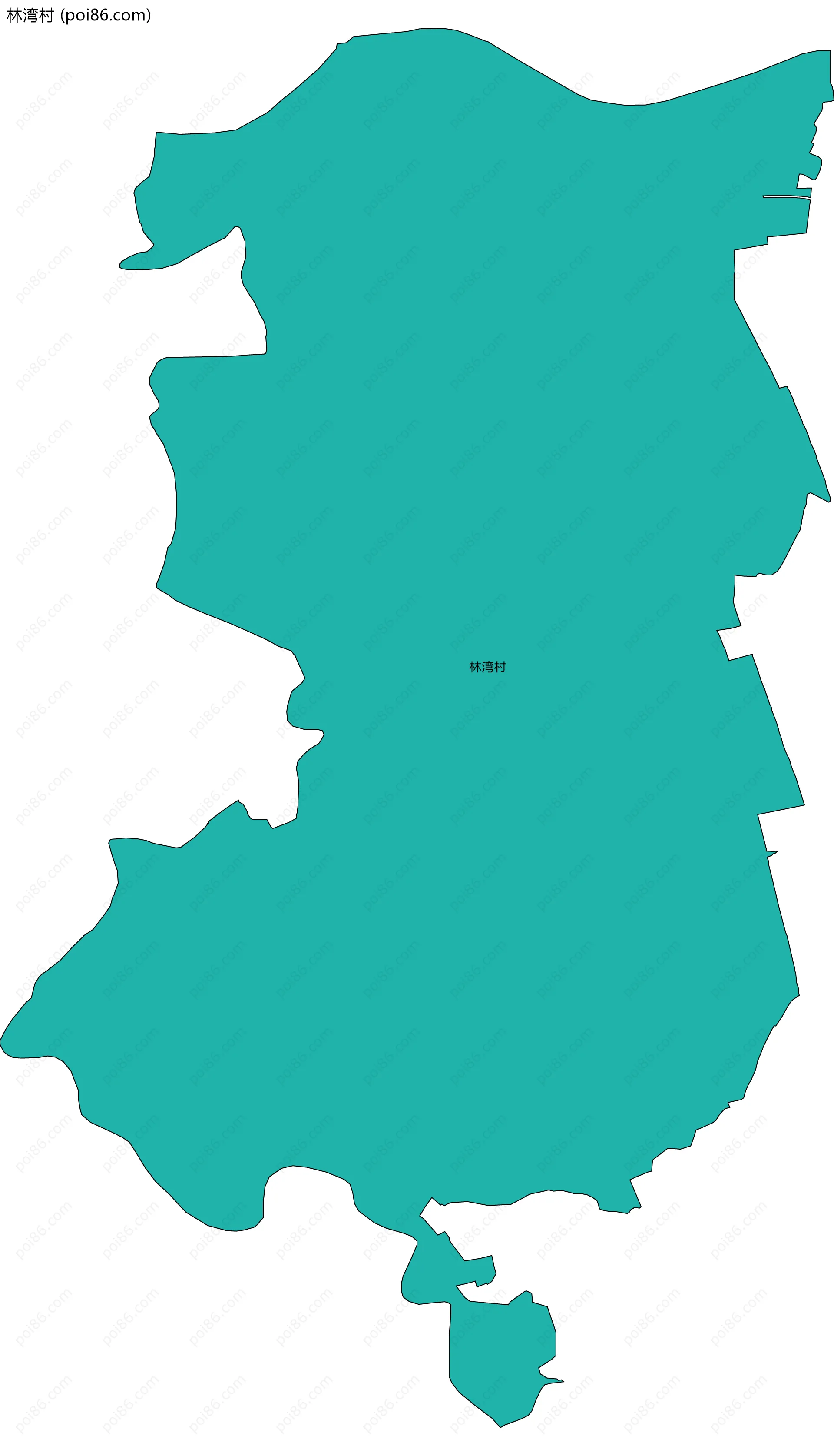 林湾村边界地图