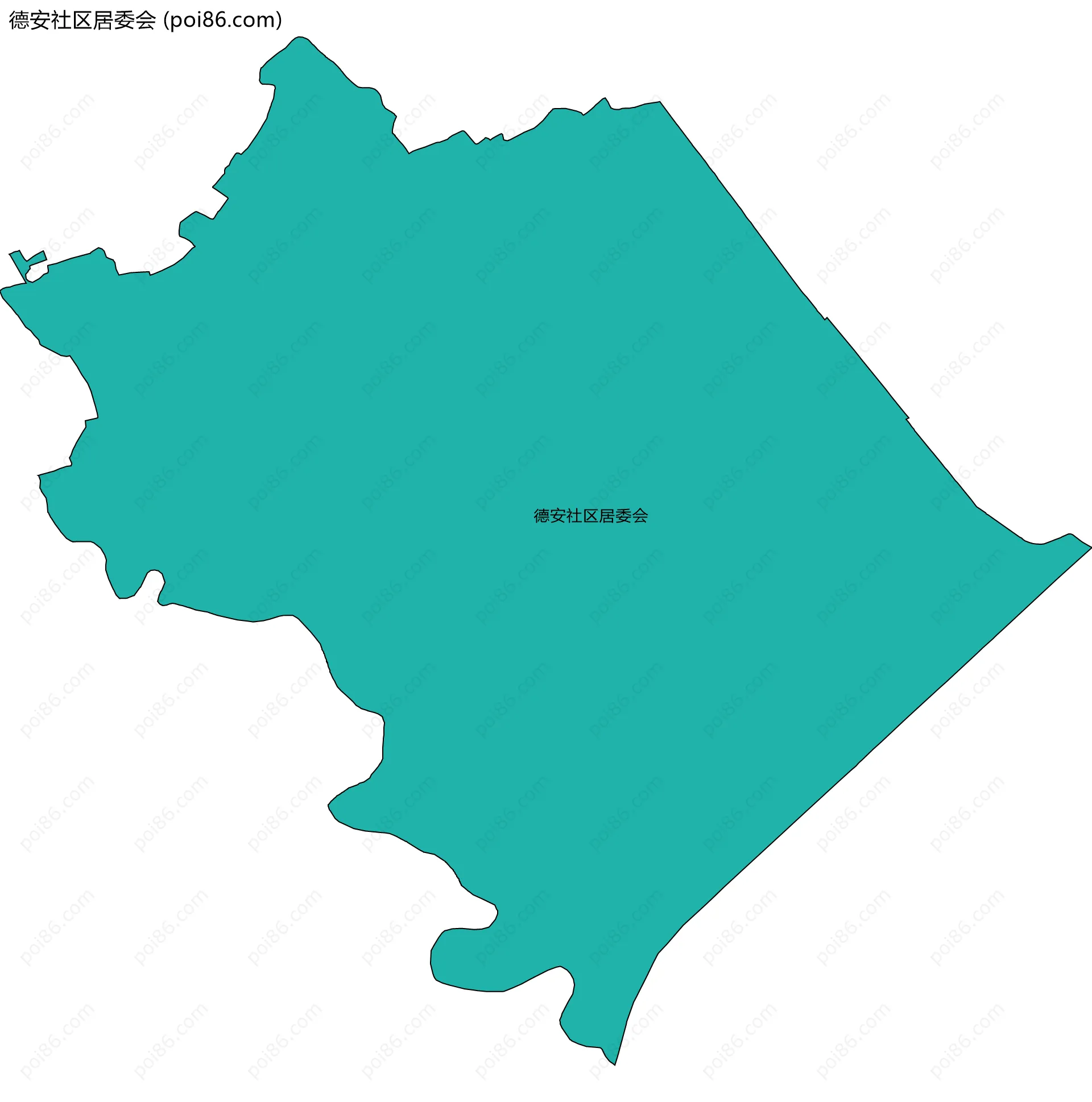 德安社区居委会边界地图
