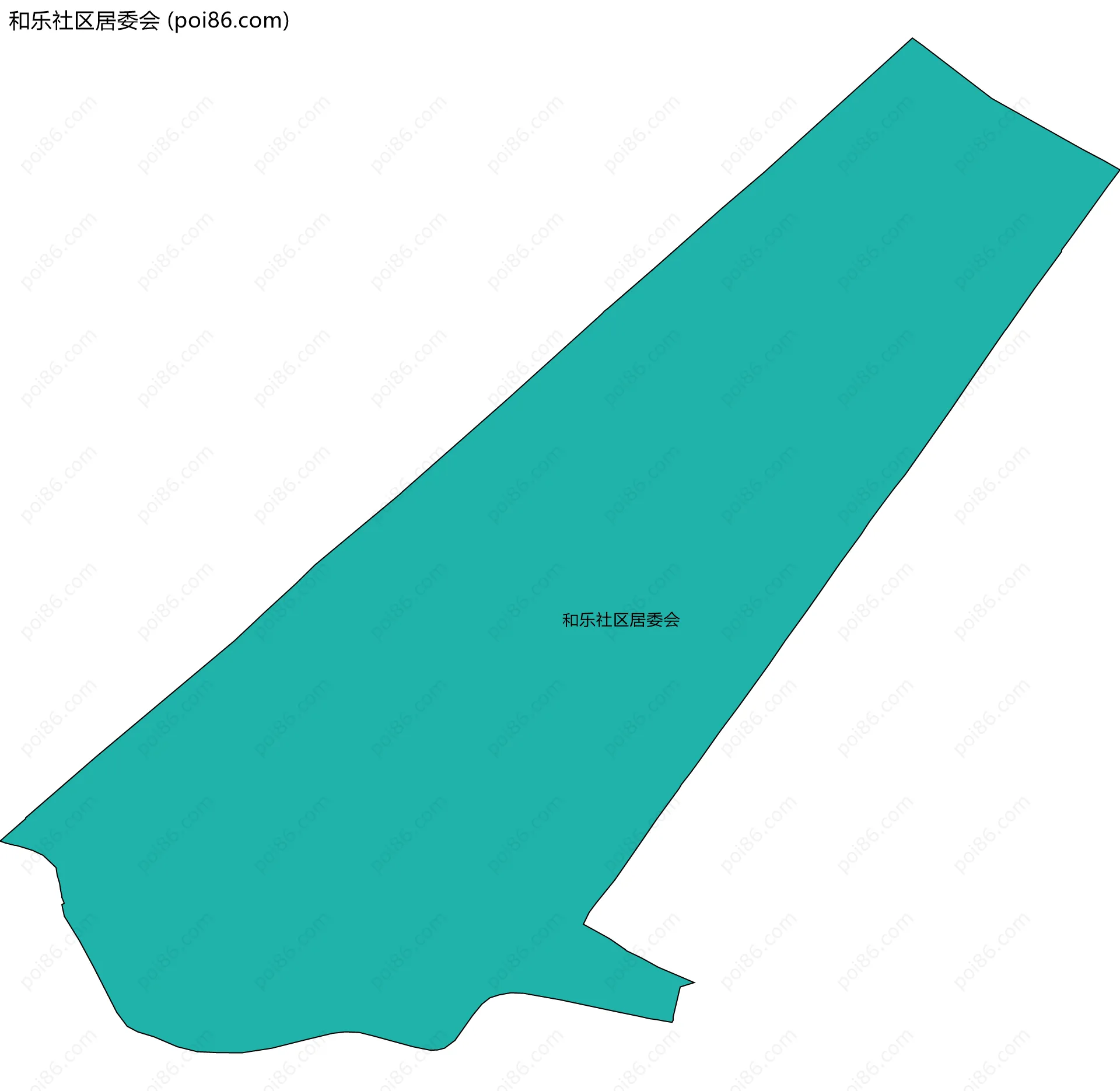 和乐社区居委会边界地图