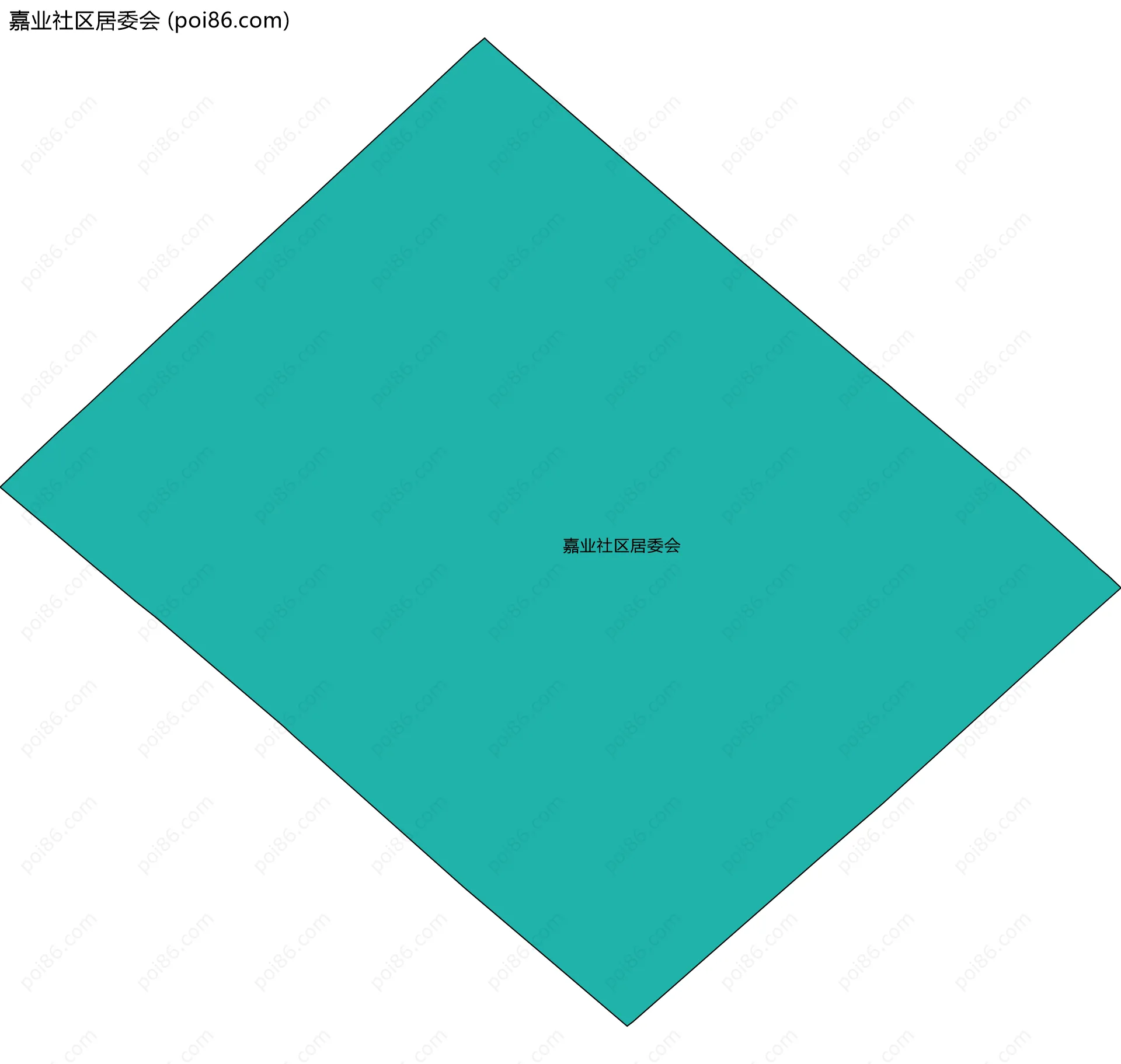 嘉业社区居委会边界地图