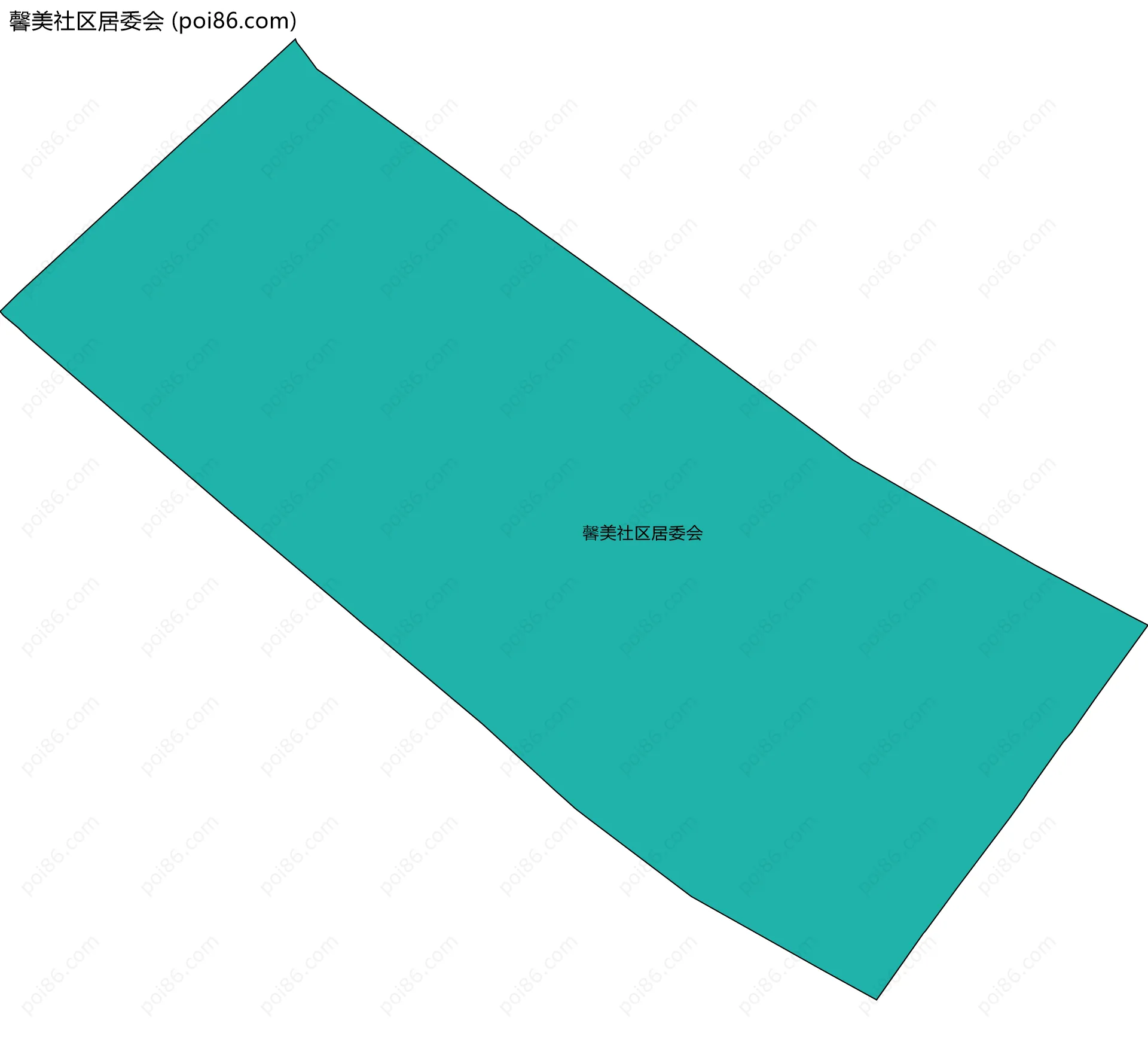 馨美社区居委会边界地图