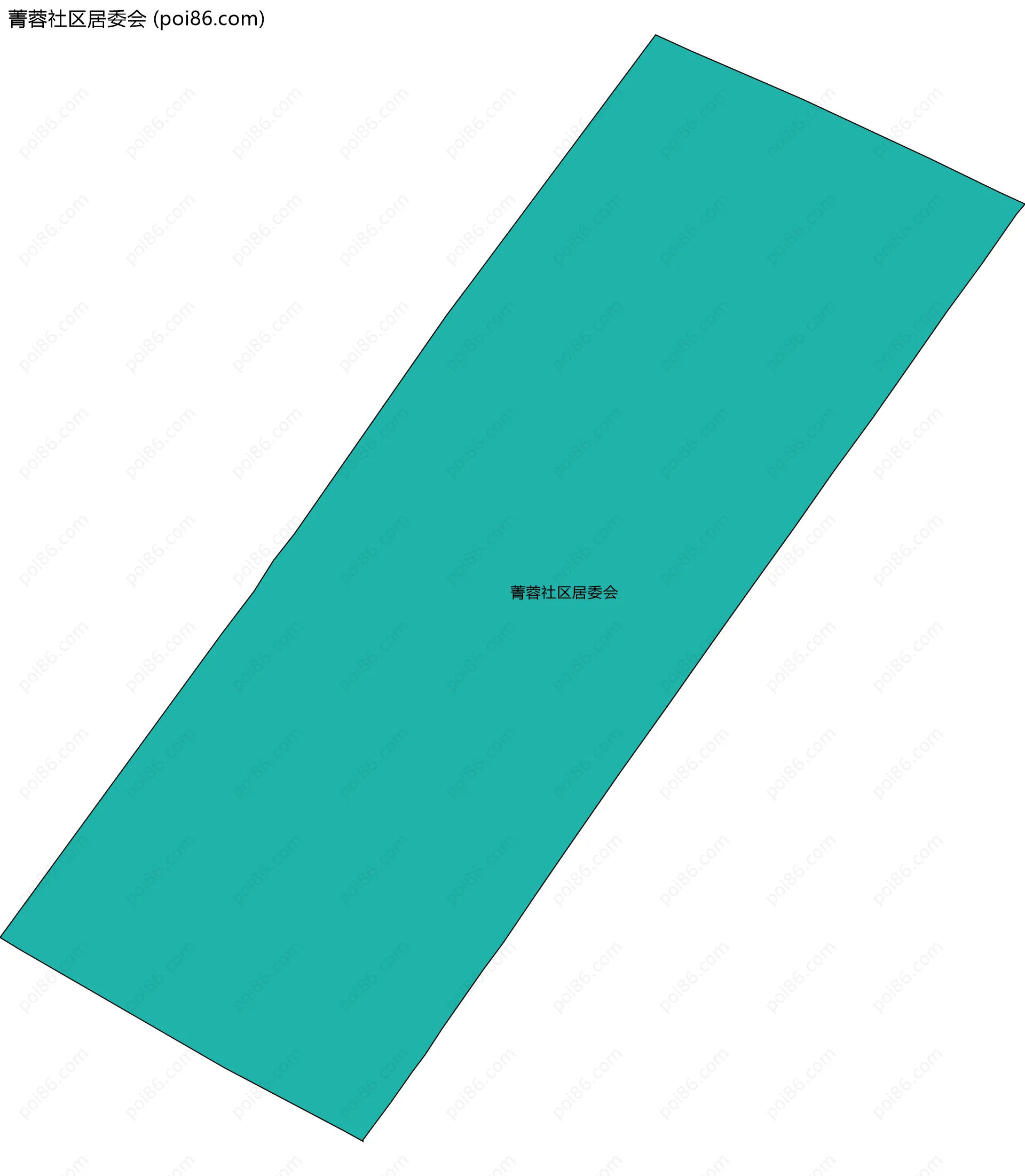 菁蓉社区居委会边界地图