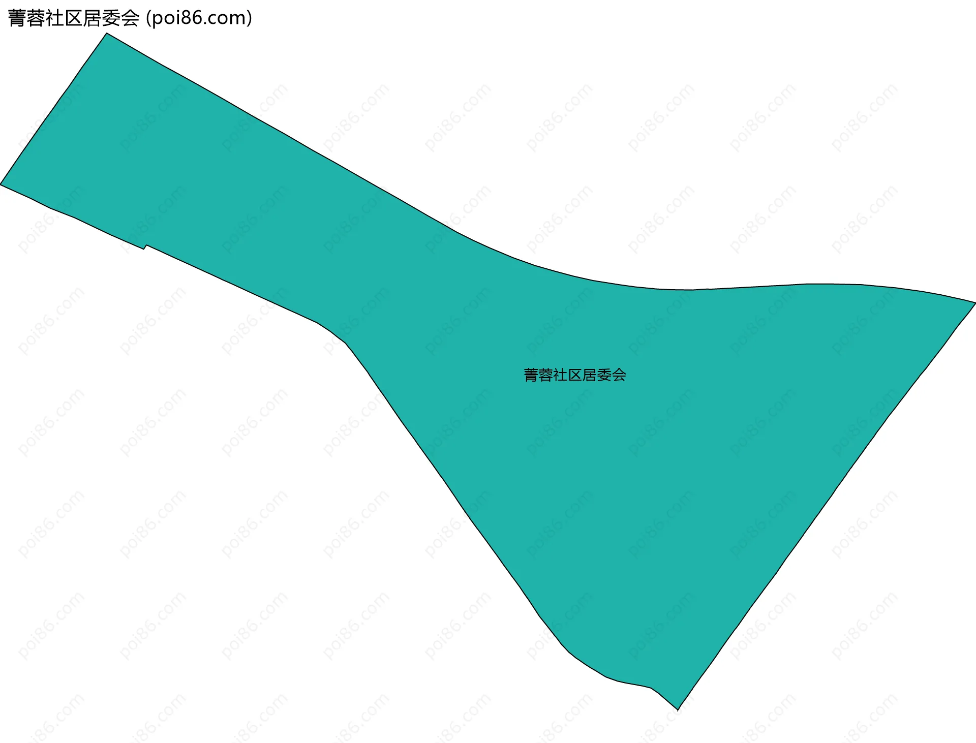 菁蓉社区居委会边界地图