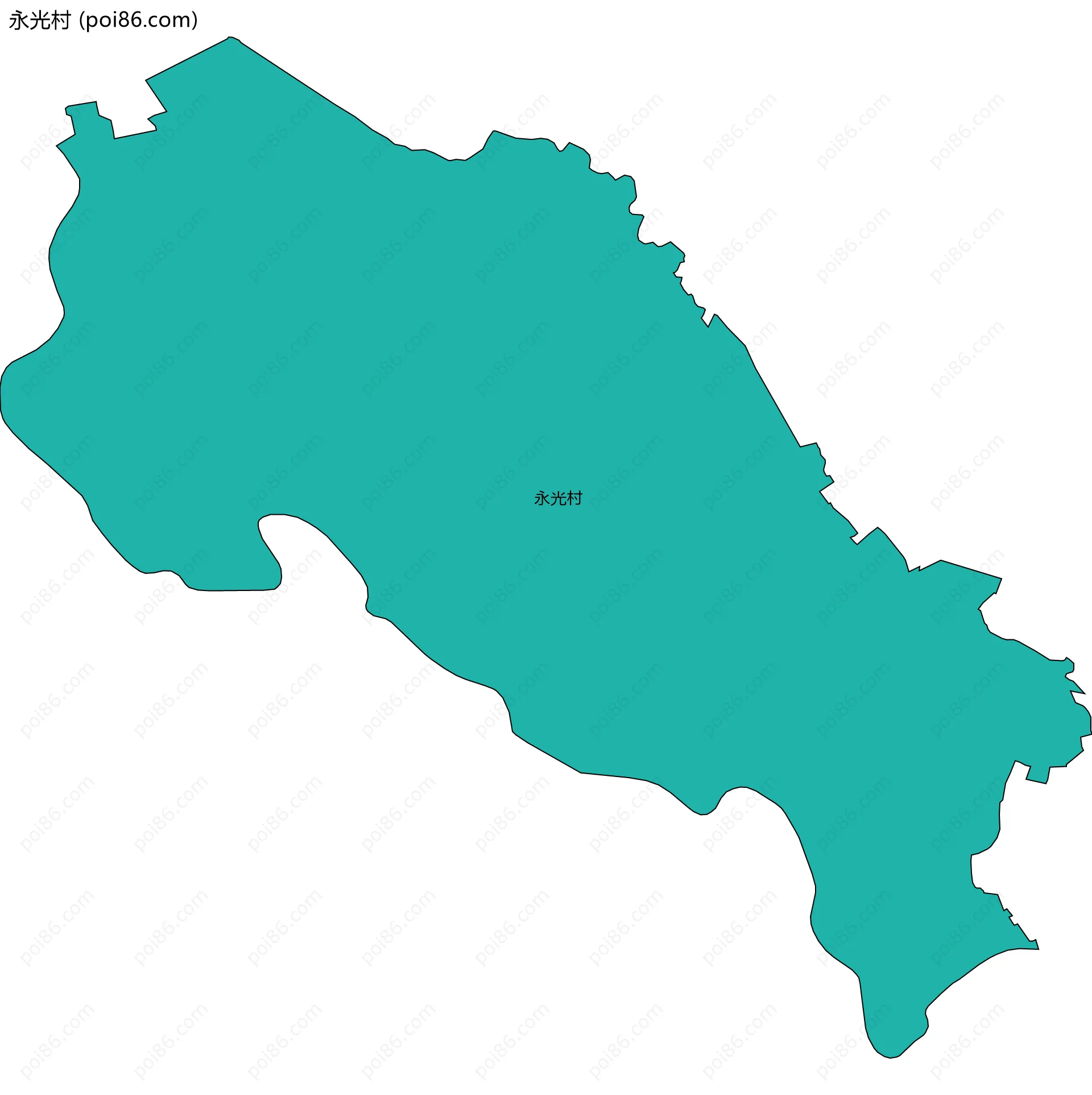 永光村边界地图