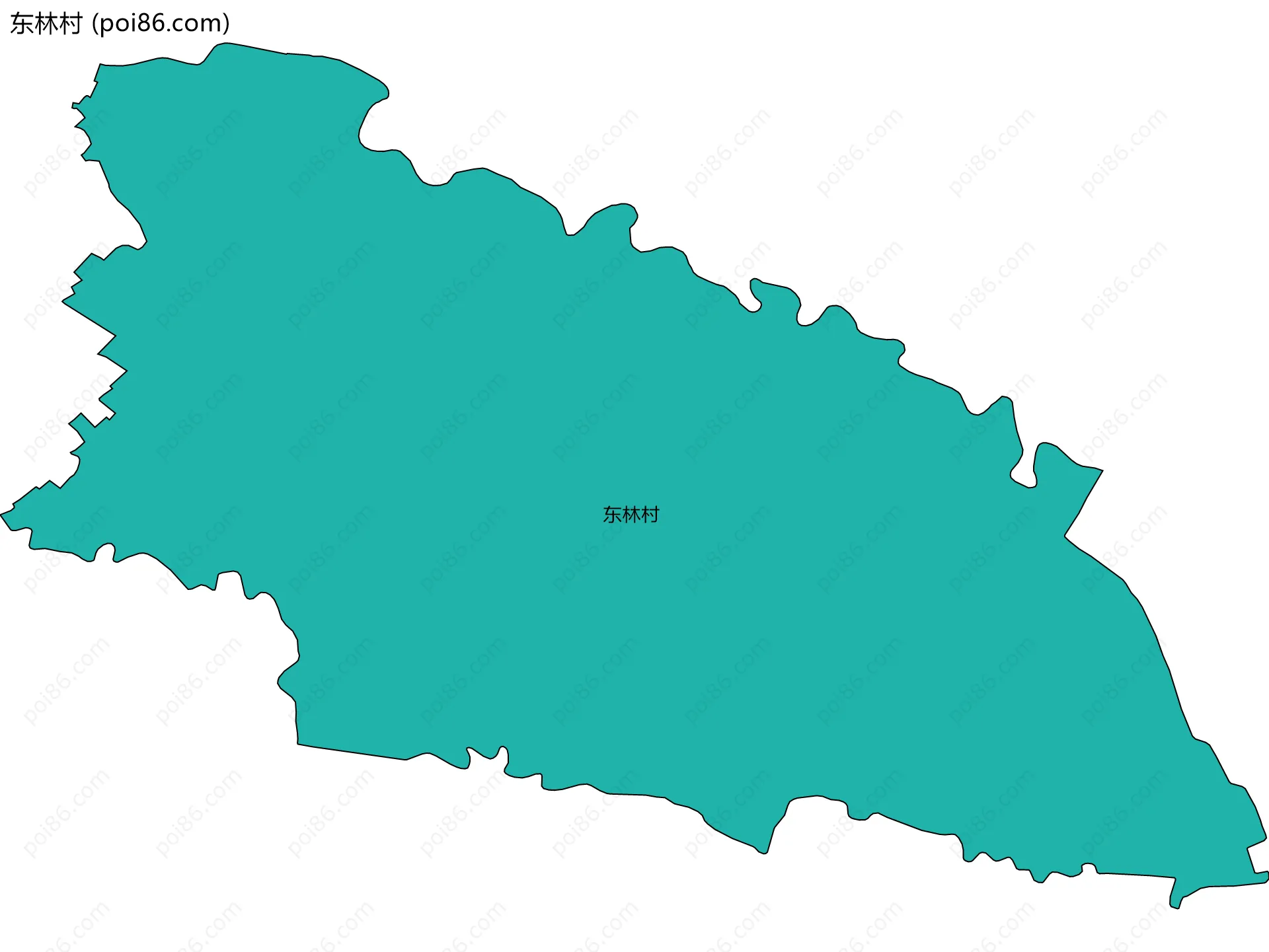 东林村边界地图