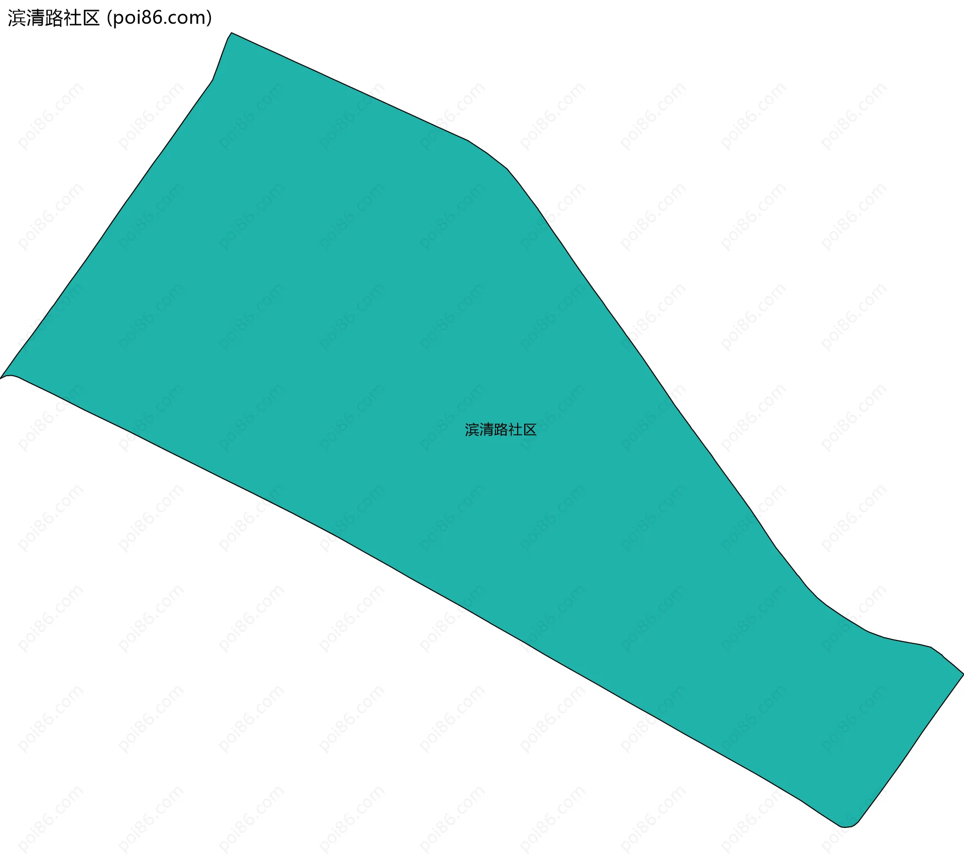 滨清路社区边界地图